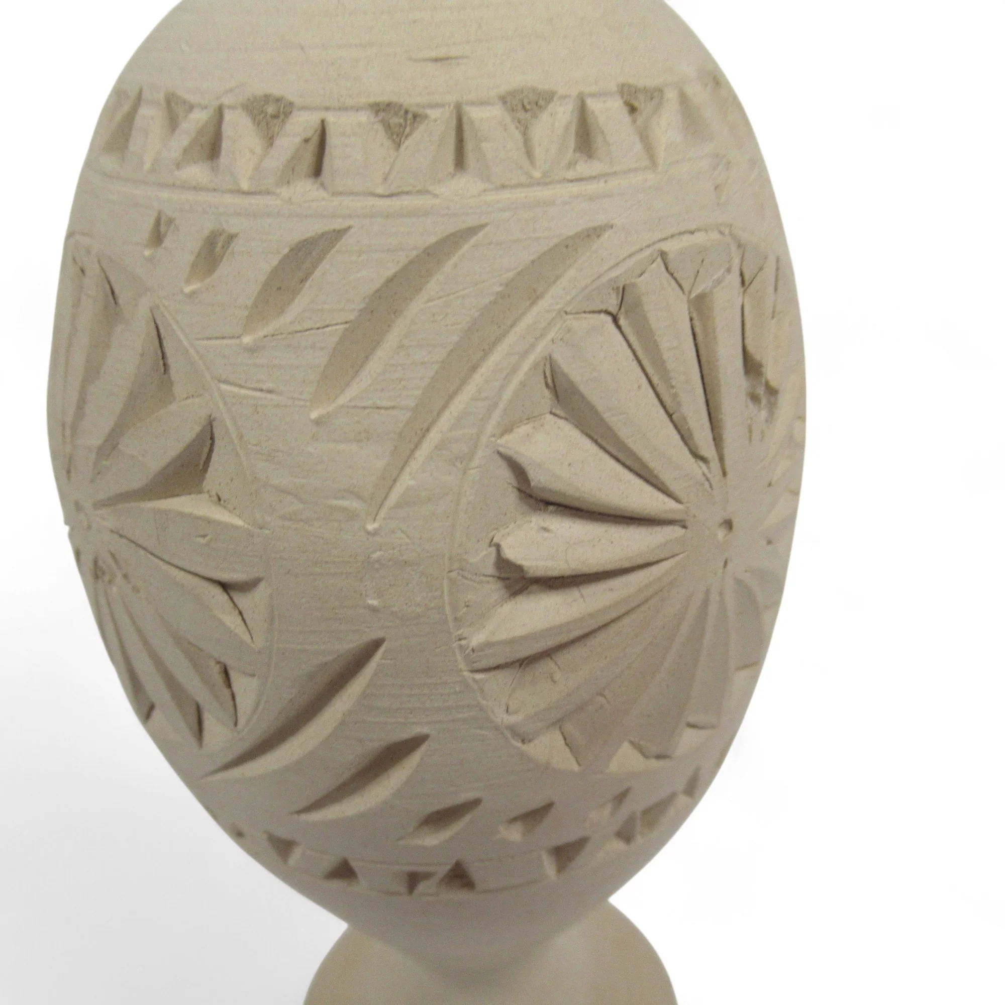 Ceramic Terracotta Hand Decorated Bud Vase 18.5cm Unbranded | Pre-Loved - Image 5