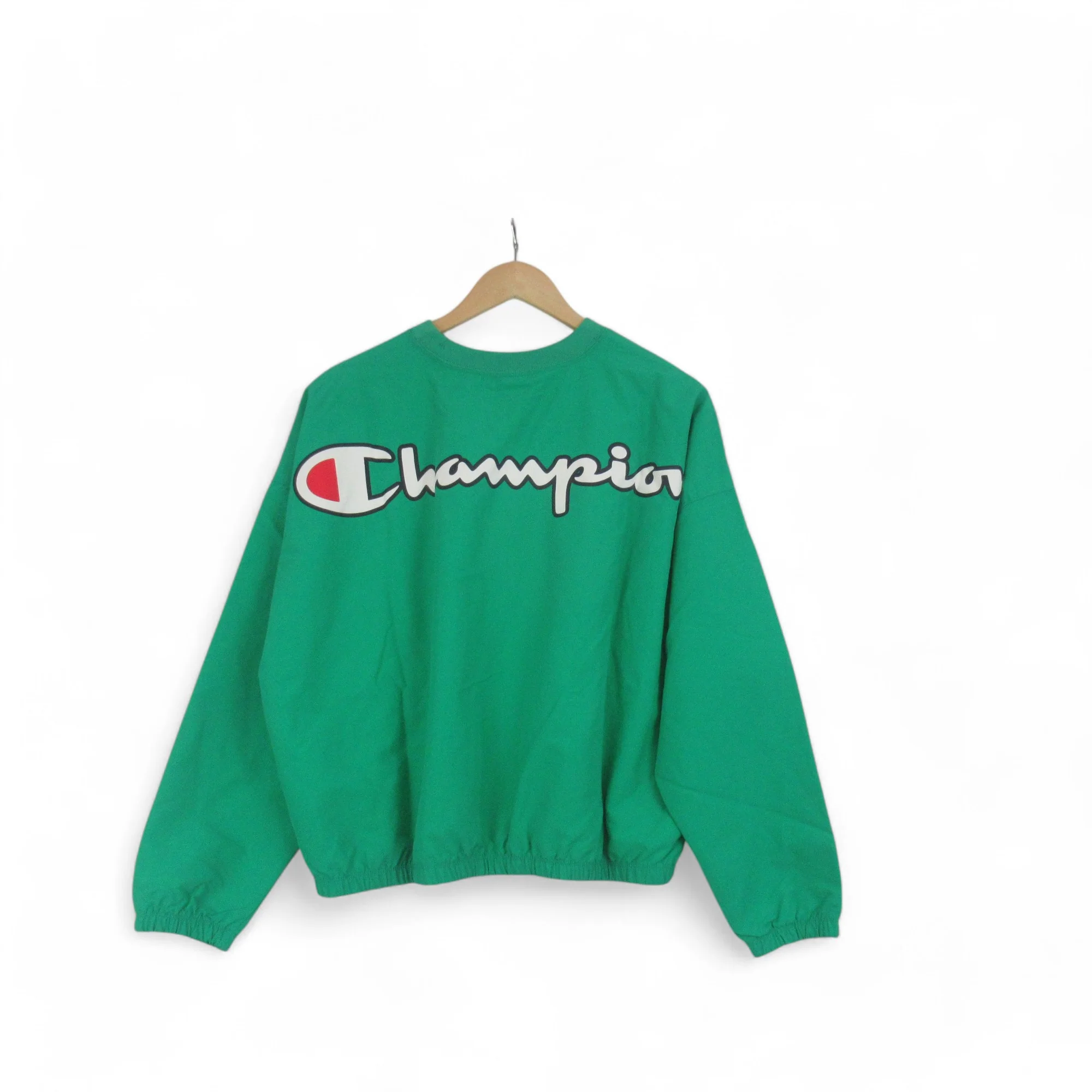 Champion Medium Green Oversized Sweatshirt Top Womenswear | Preloved - Image 4