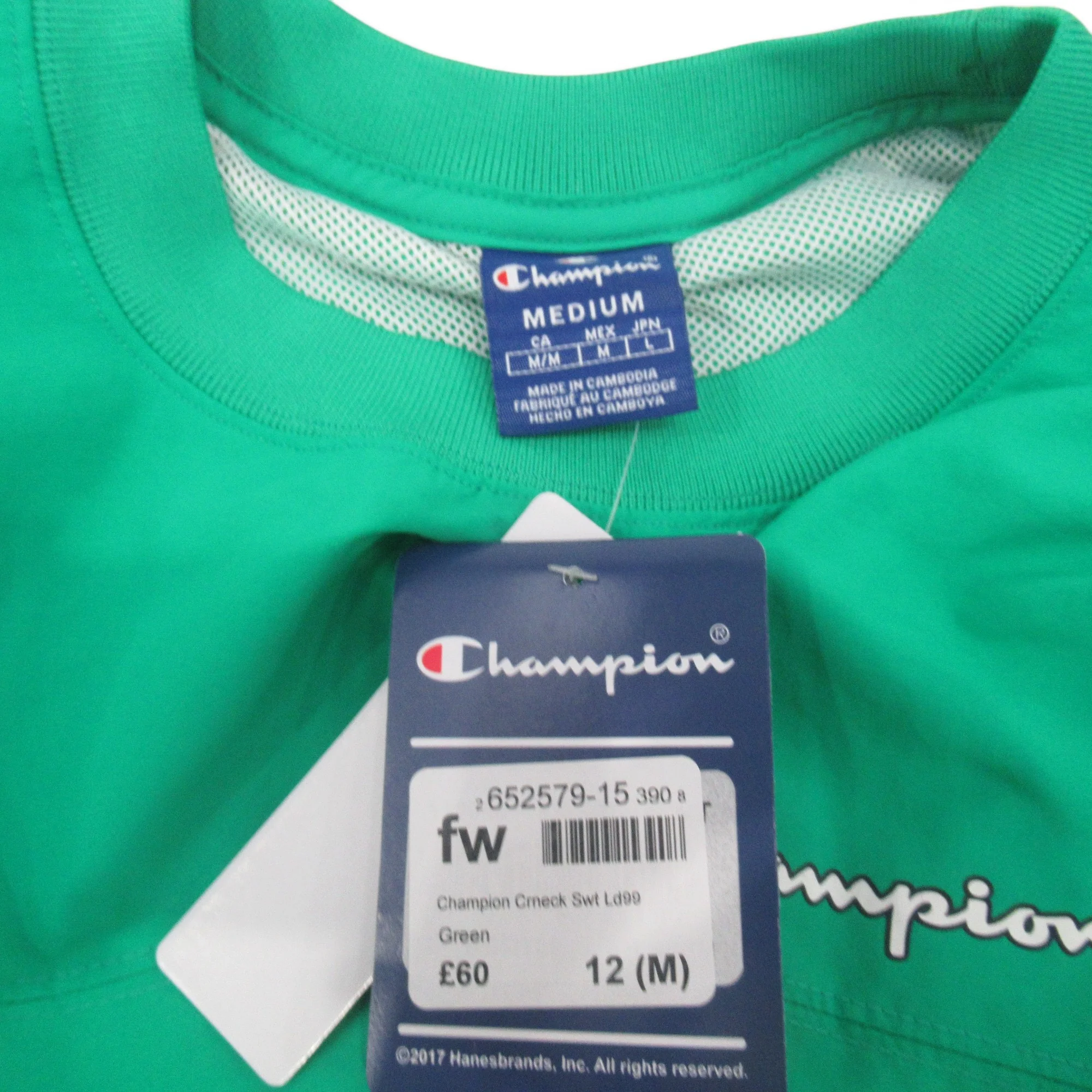 Champion Medium Green Oversized Sweatshirt Top Womenswear | Preloved - Image 5