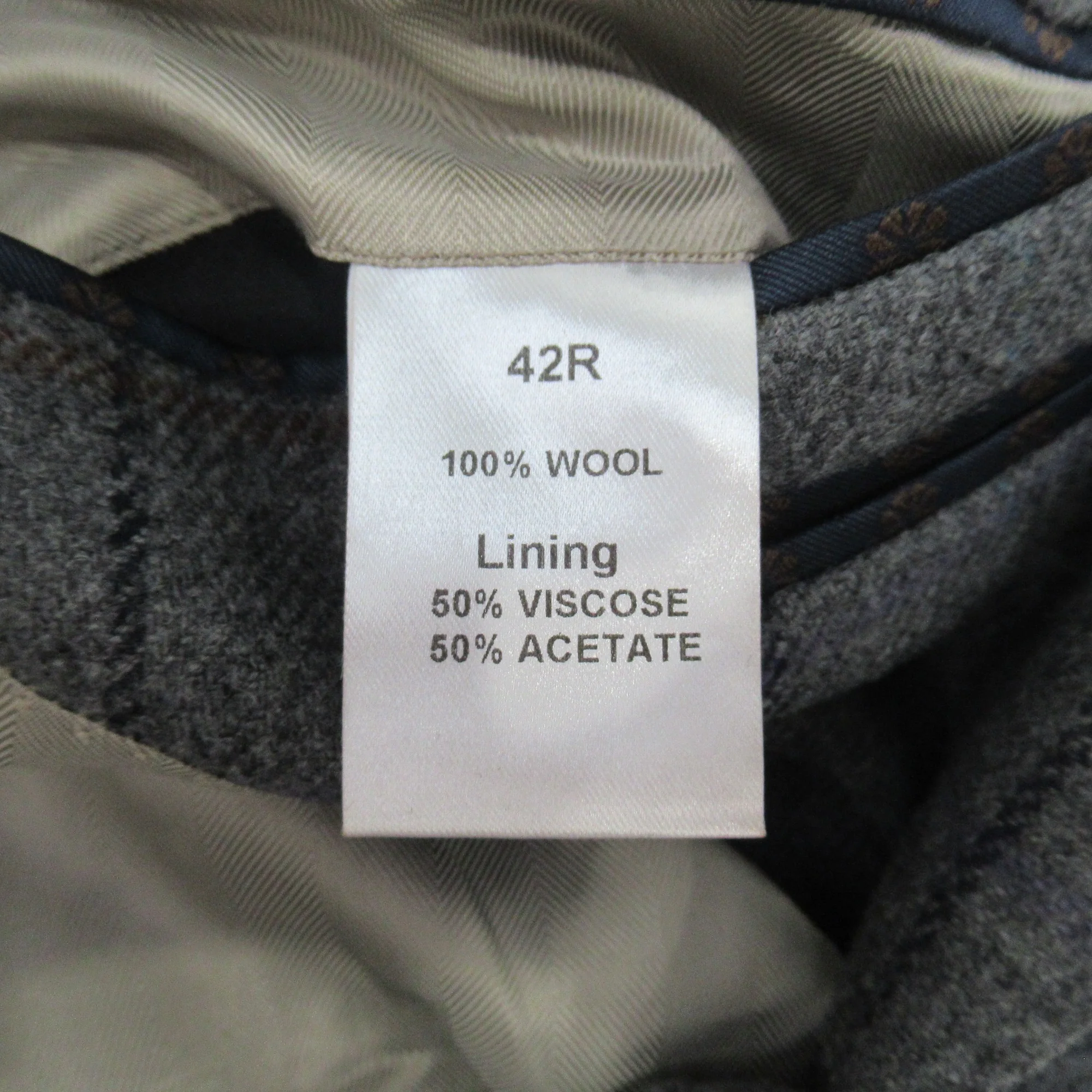 Charles Tyrwhitt 42R Grey Wool Blazer Jacket Menswear | Preloved - Image 6