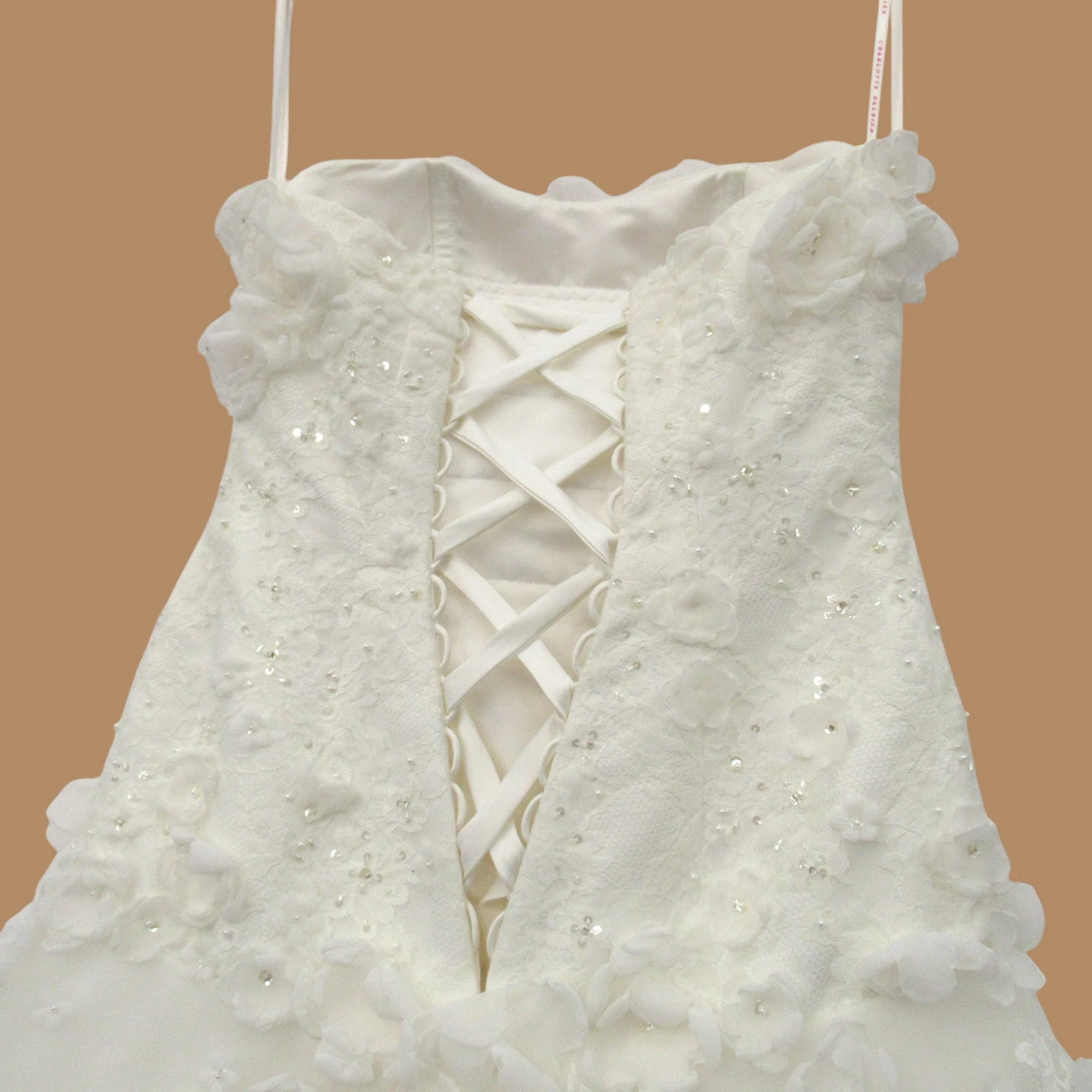 Charlotte Balbier Wedding Dress Ivory Small Womenswear | Pre-loved - Image 4