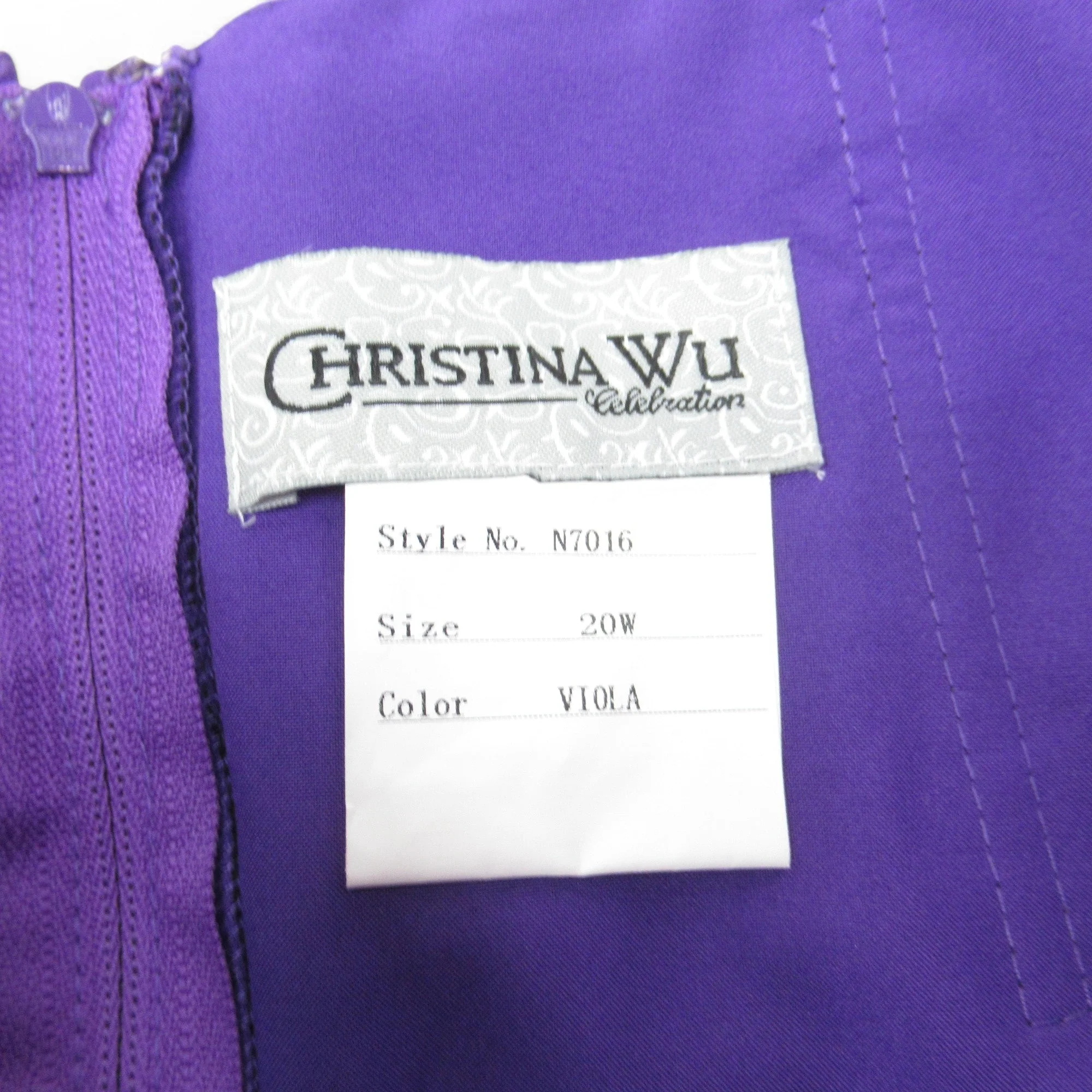 Christina Wu Bridesmaid Dress Purple UK 20 Womenswear | Pre-loved - Image 6