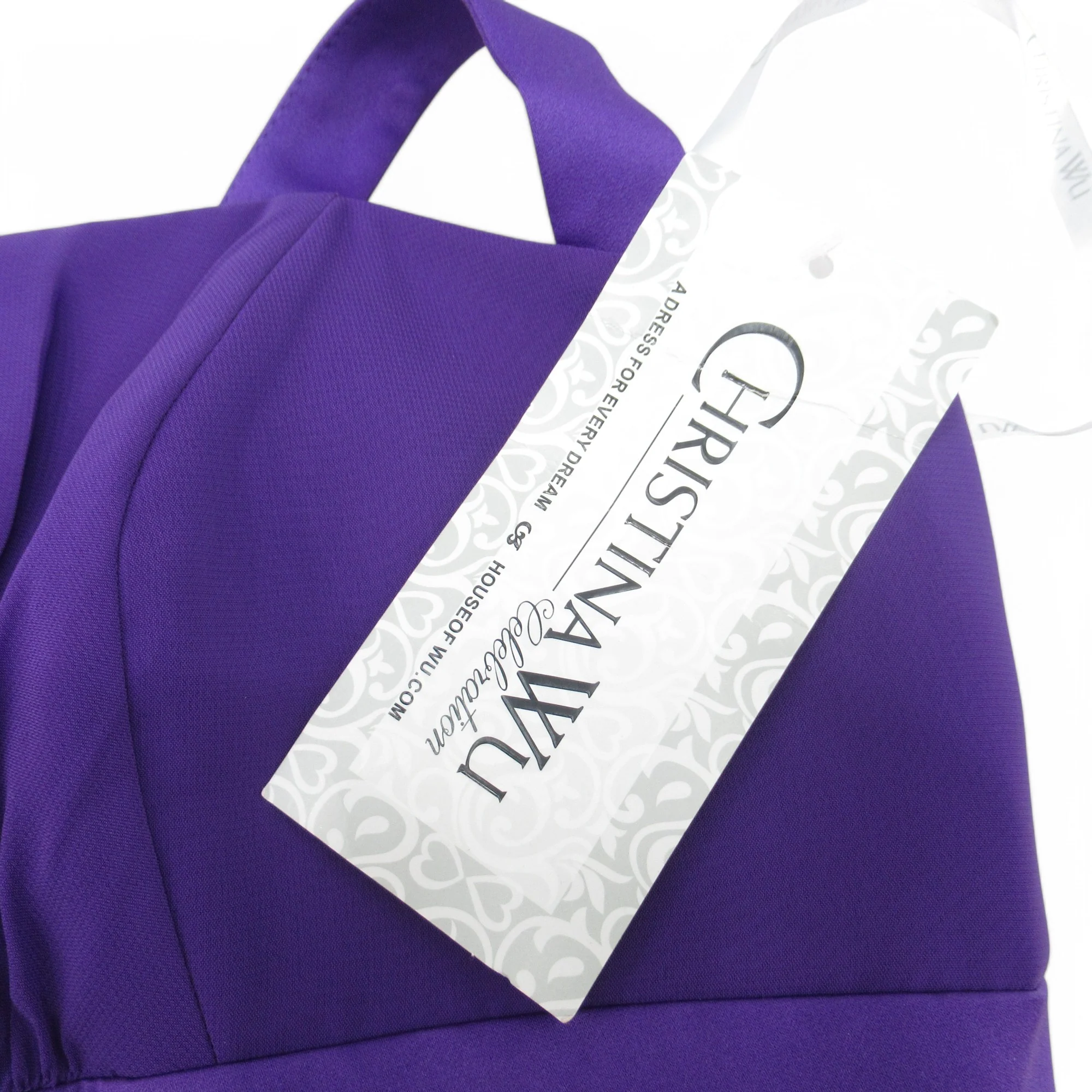 Christina Wu Bridesmaid Dress Purple UK 28 Womenswear | Pre-loved - Image 5
