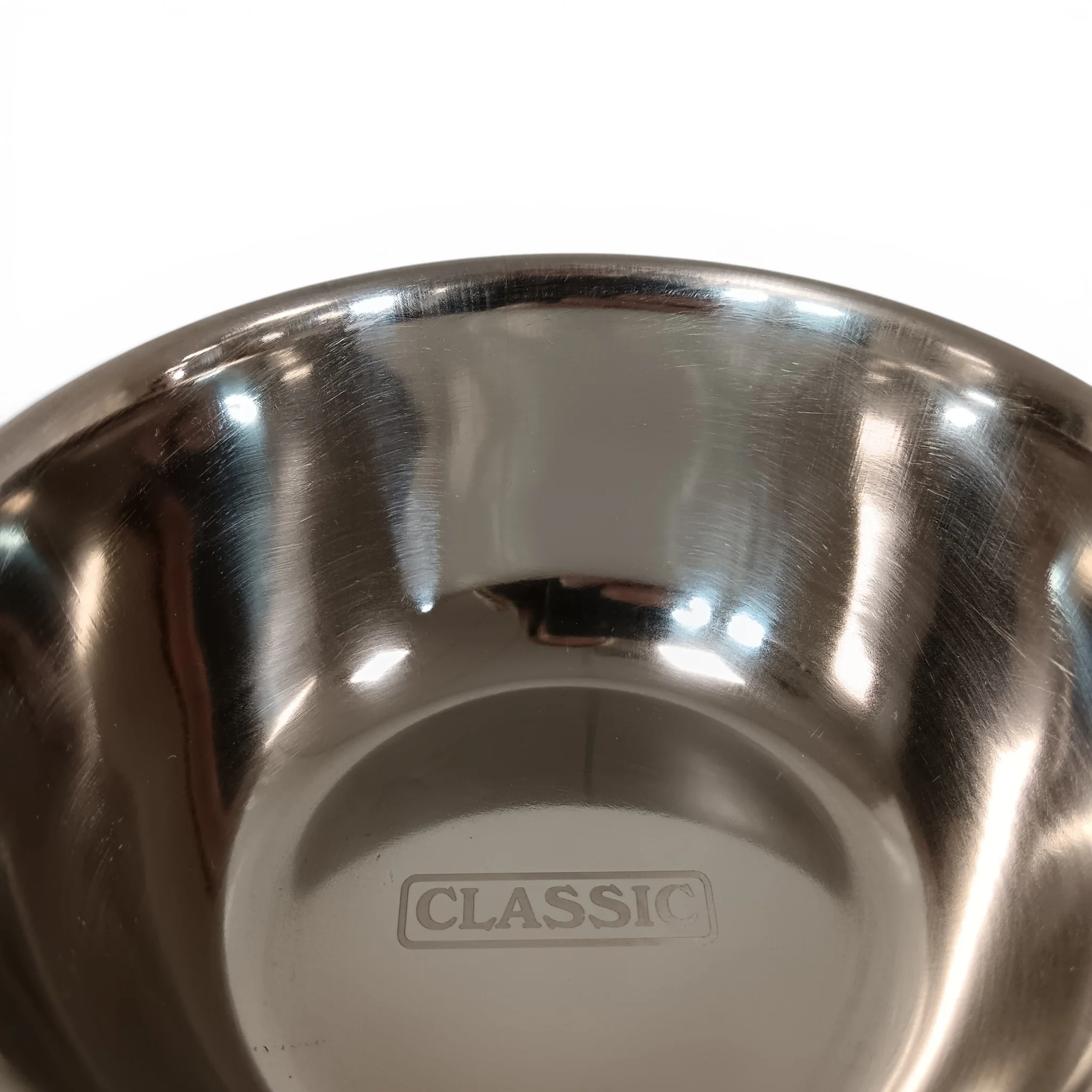 Classic Luxury Pet Bowl Stainless Steel Cubic Print Size Small | Pre-loved - Image 2