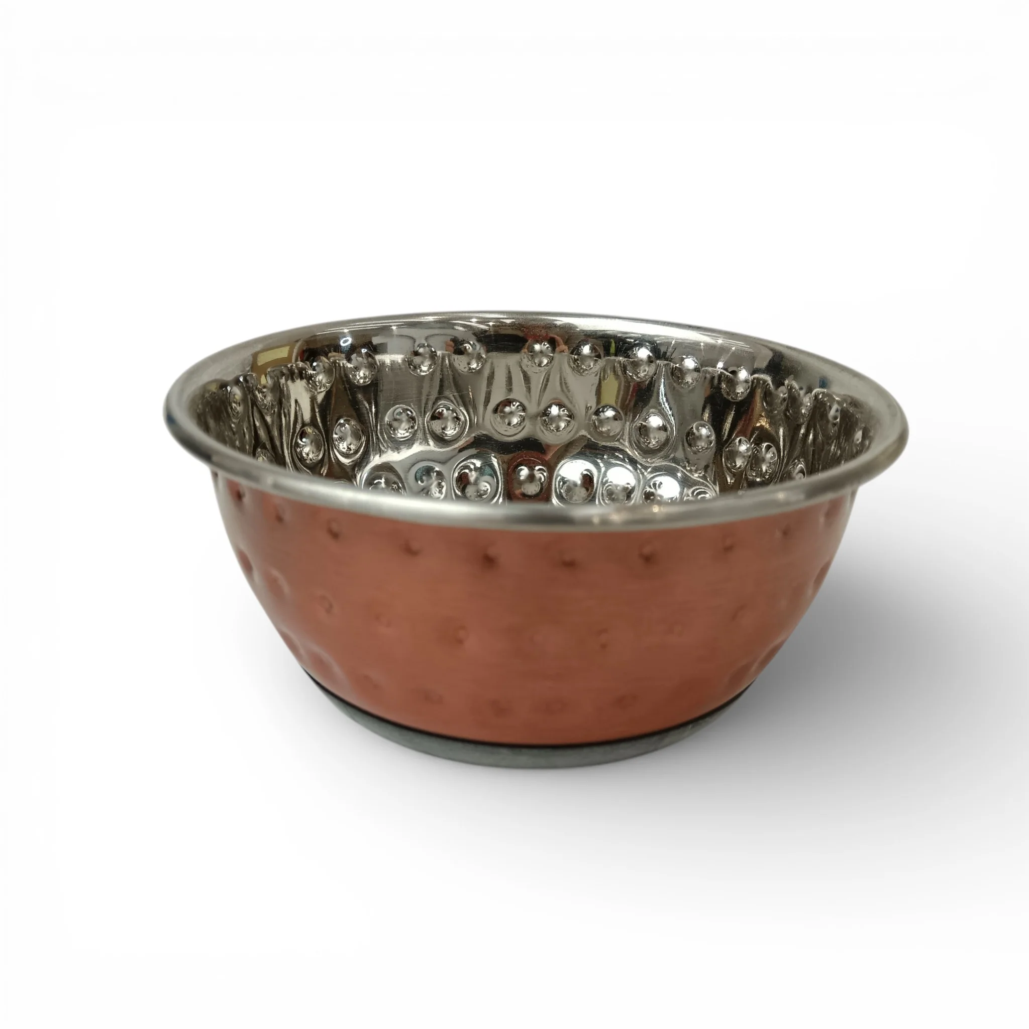 Classic Luxury Pet Bowl Stainless Steel Textured Size Small | Pre-loved