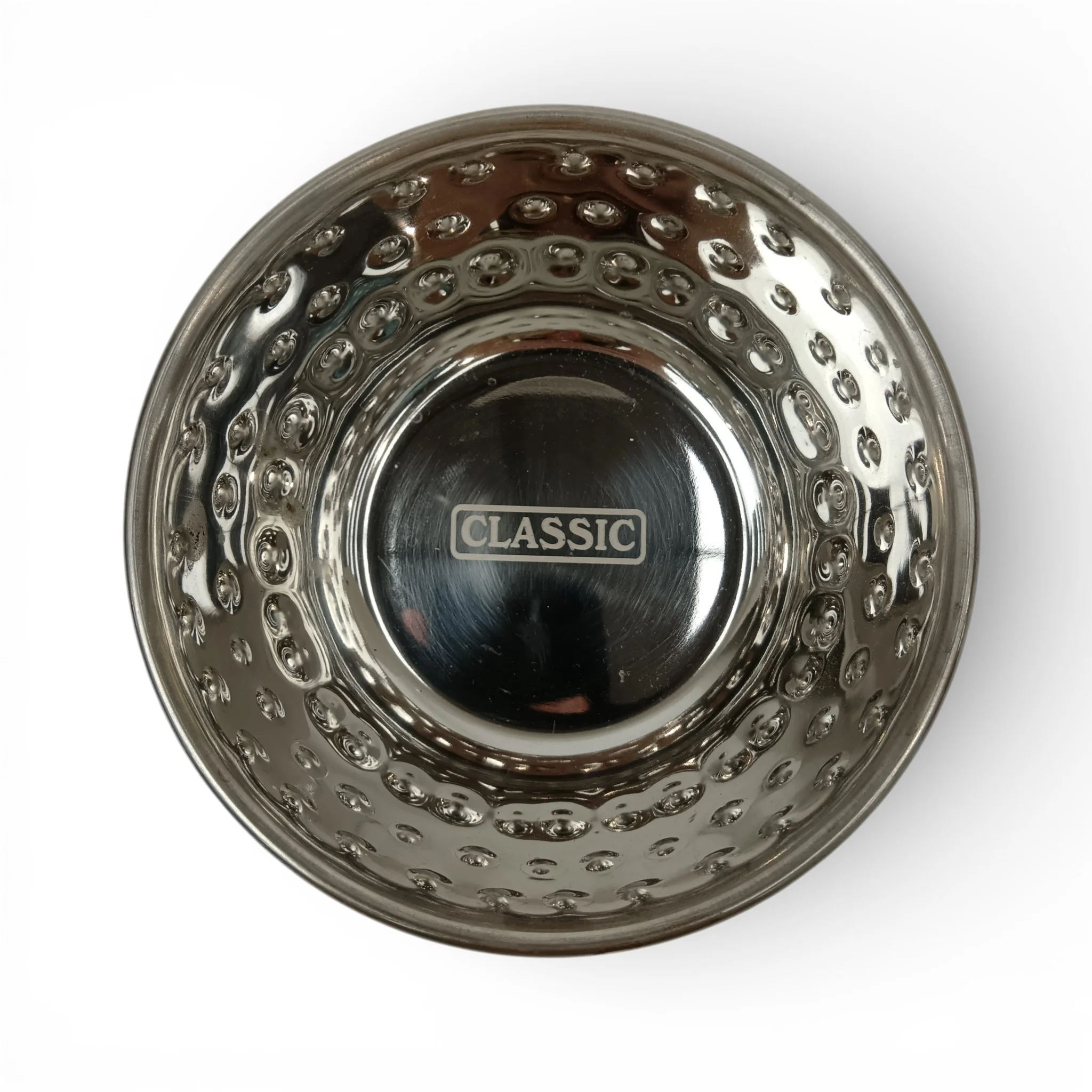 Classic Luxury Pet Bowl Stainless Steel Textured Size Small | Pre-loved - Image 2