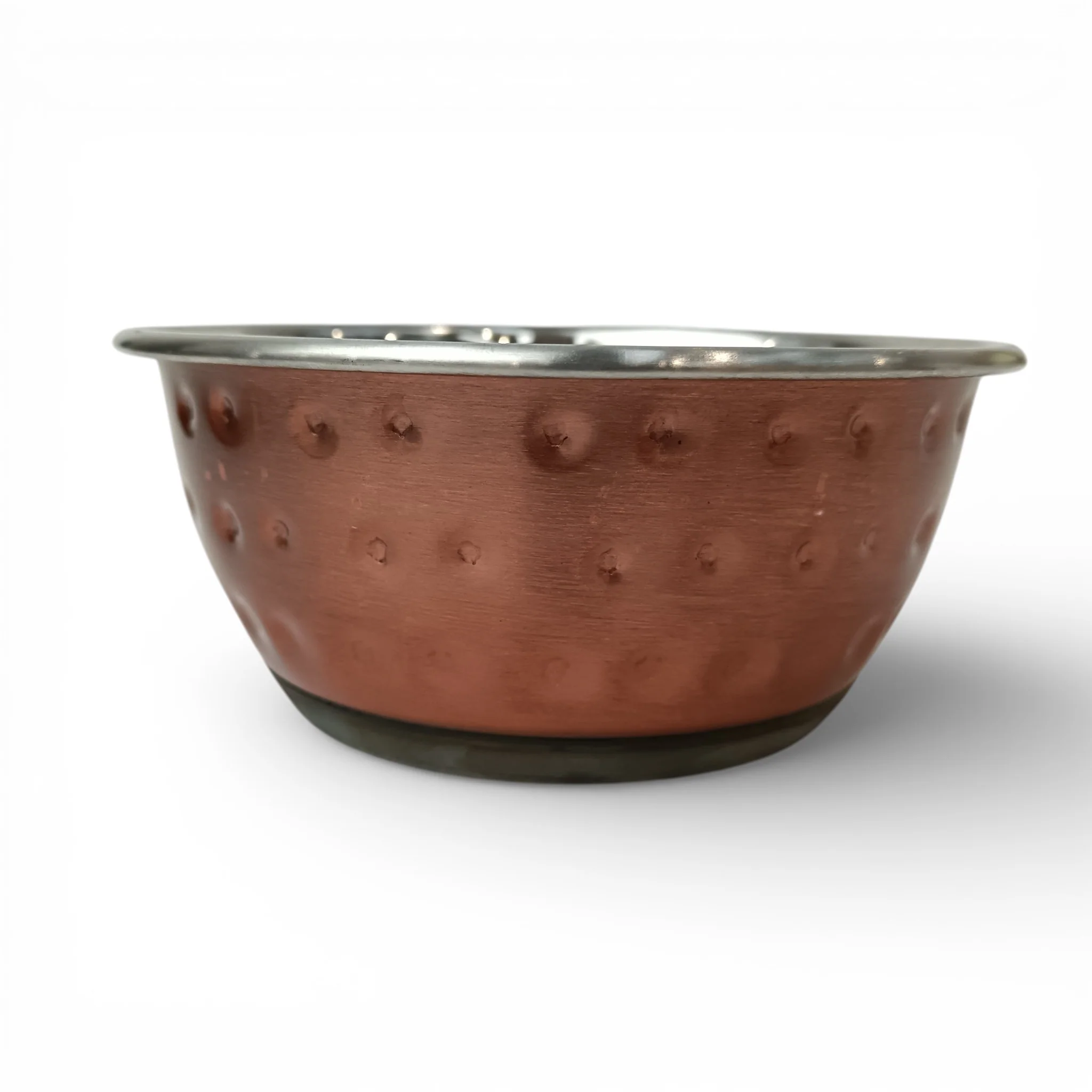 Classic Luxury Pet Bowl Stainless Steel Textured Size Small | Pre-loved - Image 4