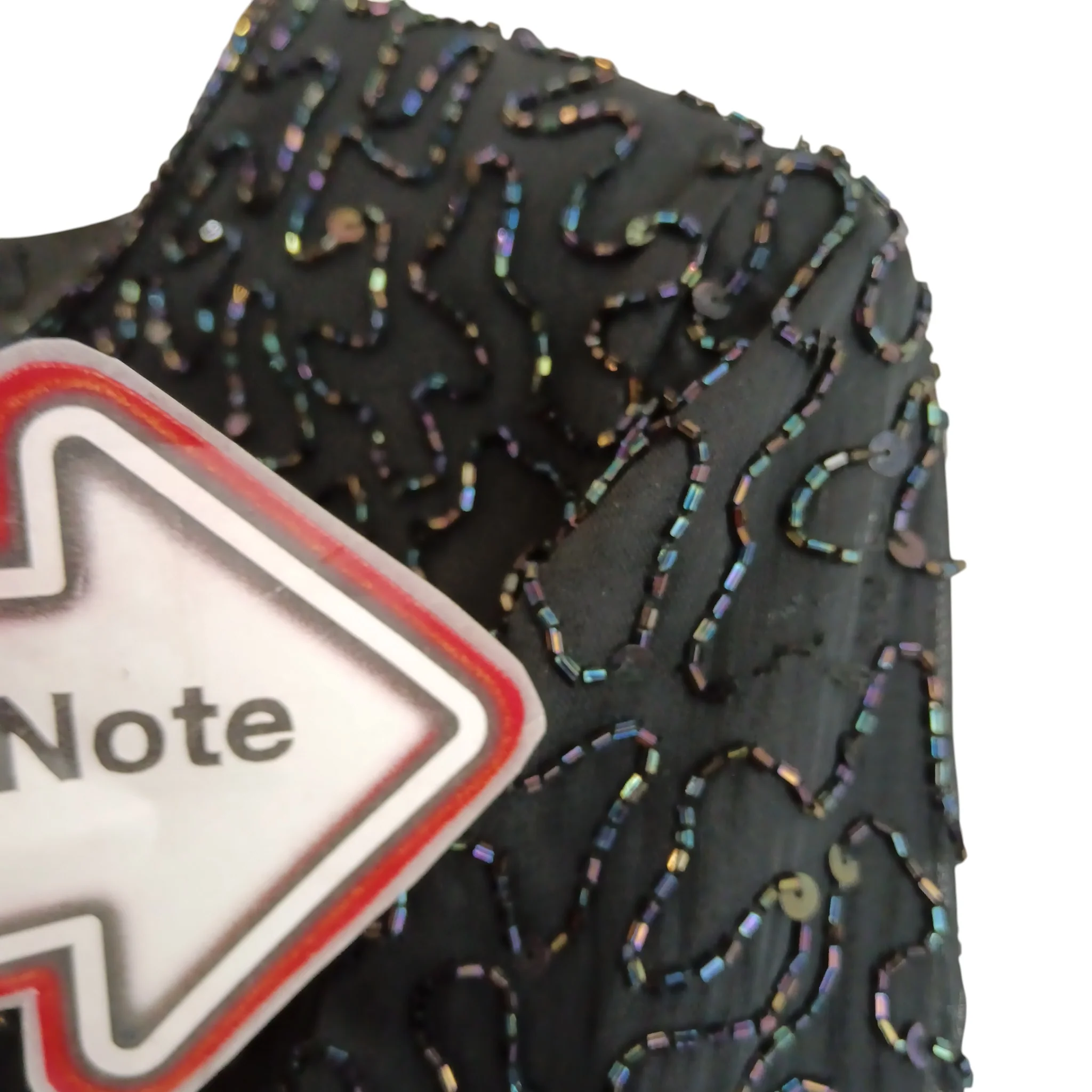 Classic Night St. Bernard Black Sequined Ladies Jacket UK 12 - Womenswear | Pre-loved - Image 4
