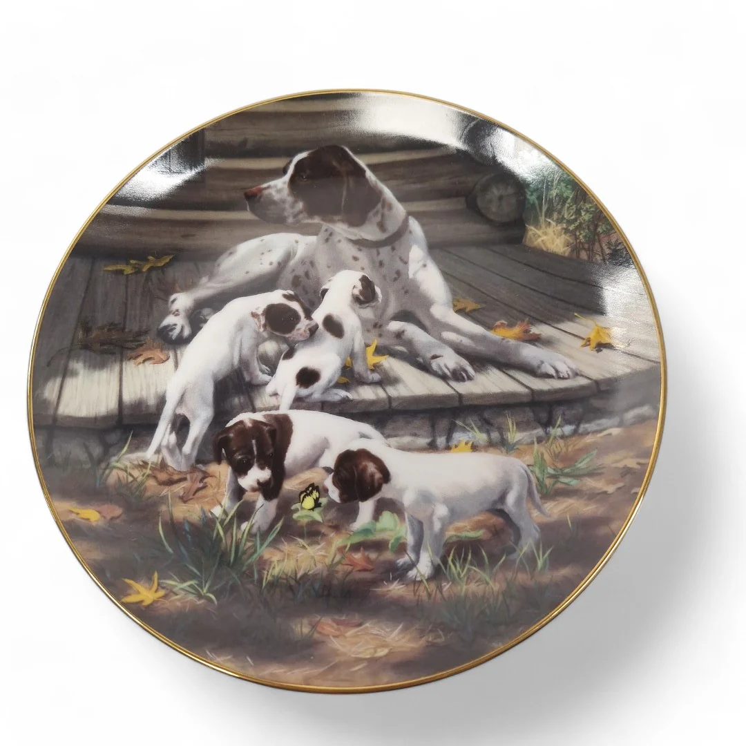 Classic Sporting Dogs Pointers Collector Plate | Preloved - Image 3