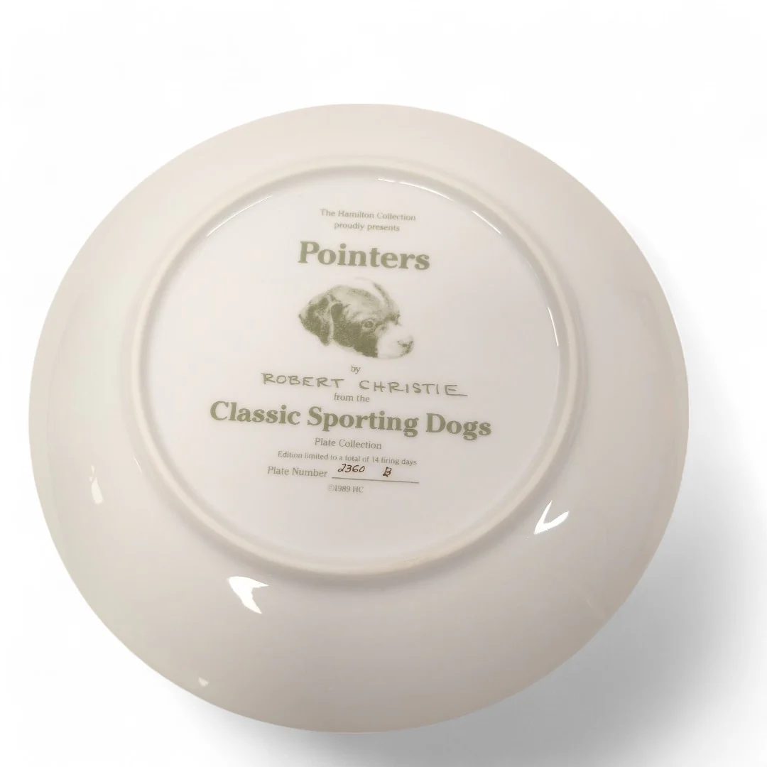 Classic Sporting Dogs Pointers Collector Plate | Preloved - Image 4