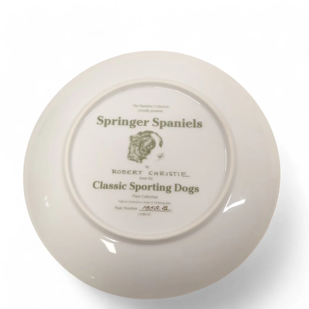 Classic Sporting Dogs Springer Spaniels Collector Plate | Preloved - Image 4
