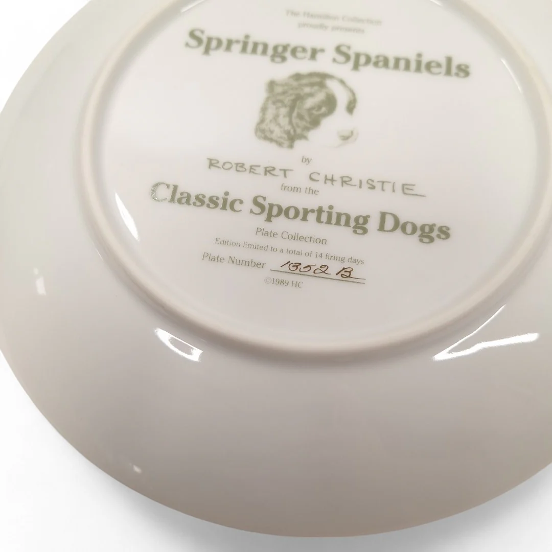 Classic Sporting Dogs Springer Spaniels Collector Plate | Preloved - Image 5