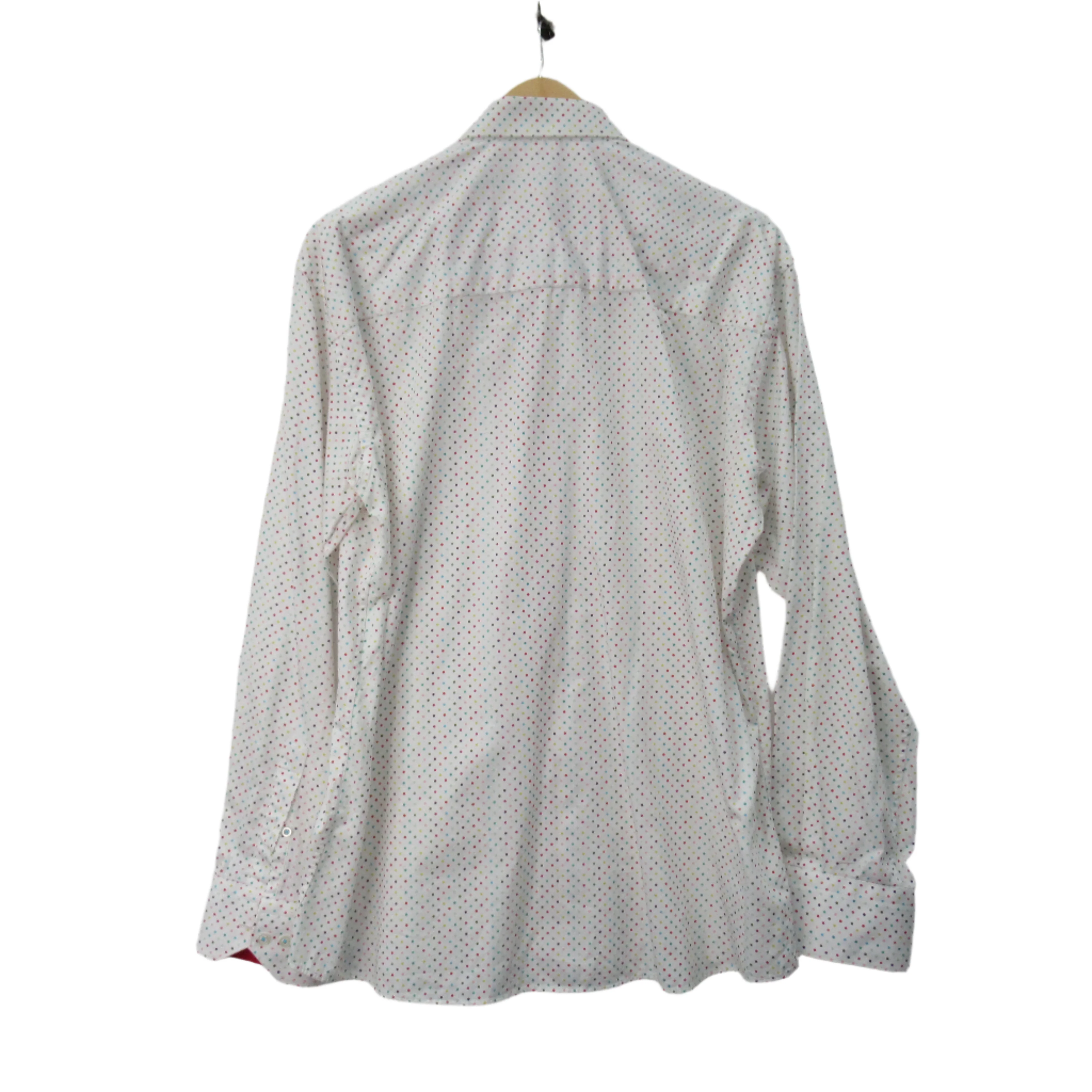Claudio Lugli Spotted Shirt XXL Multicoloured Menswear | Pre-loved - Image 4