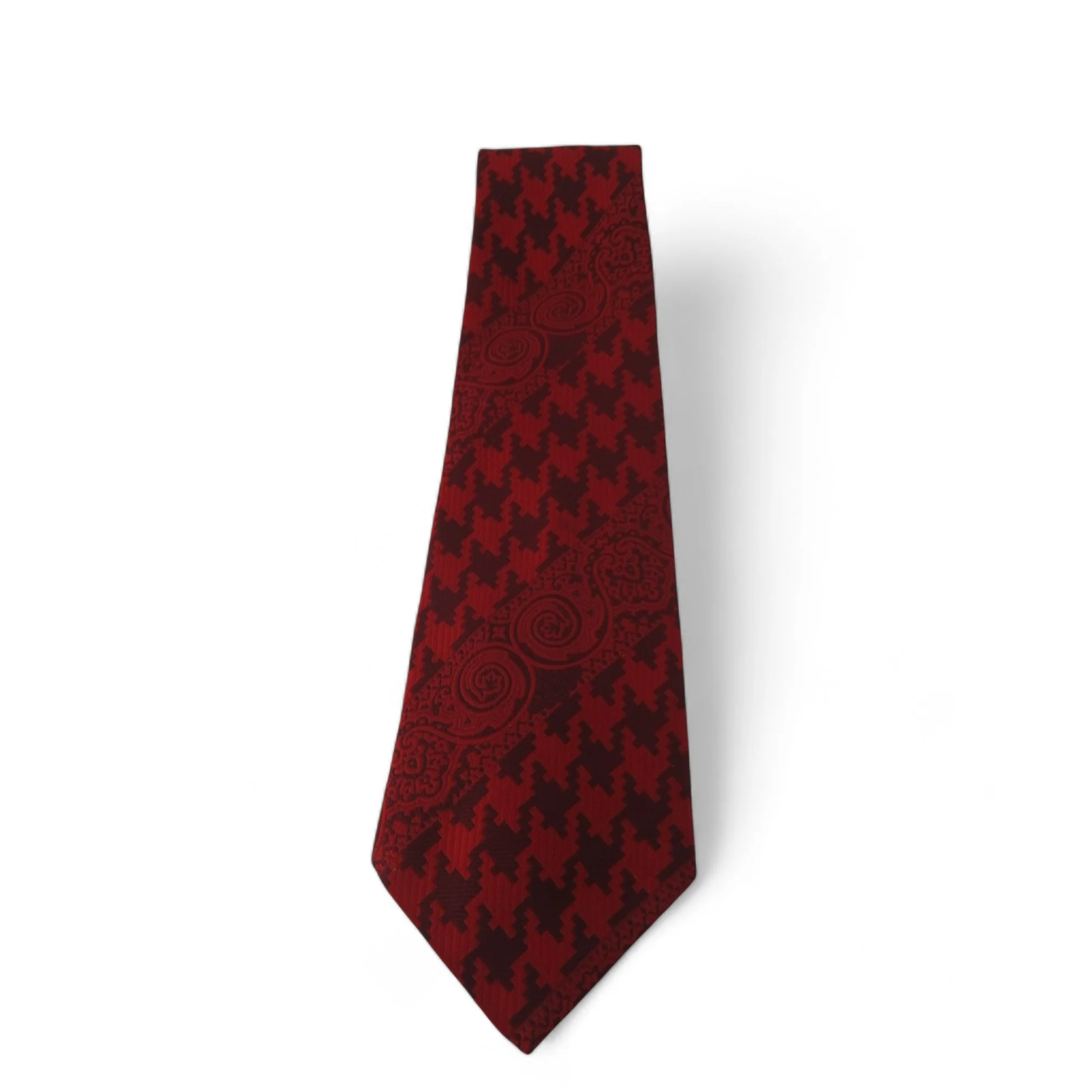 Clunie Vintage Tie Red Polyester Menswear | Preloved