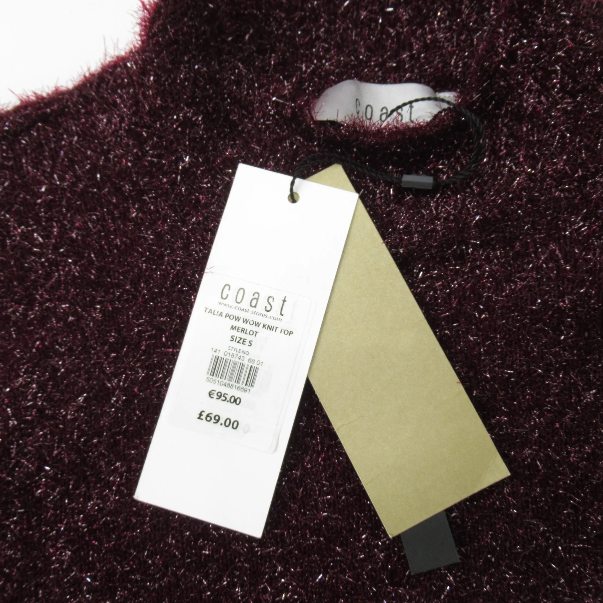 Coast Knit Top Small Purple Tinsel Womenswear | Pre-loved - Image 5