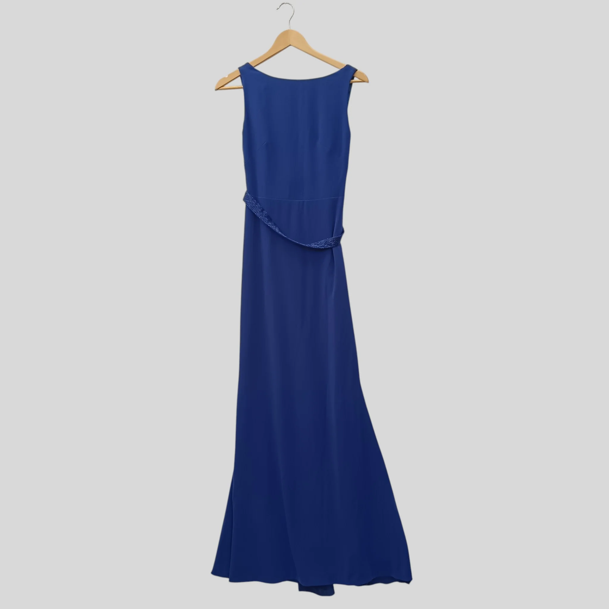 Coast Ladies Royal Blue Long Sleeveless Dress Embellished Belt UK 8 -Need Sewing- Womenswear | Pre-loved