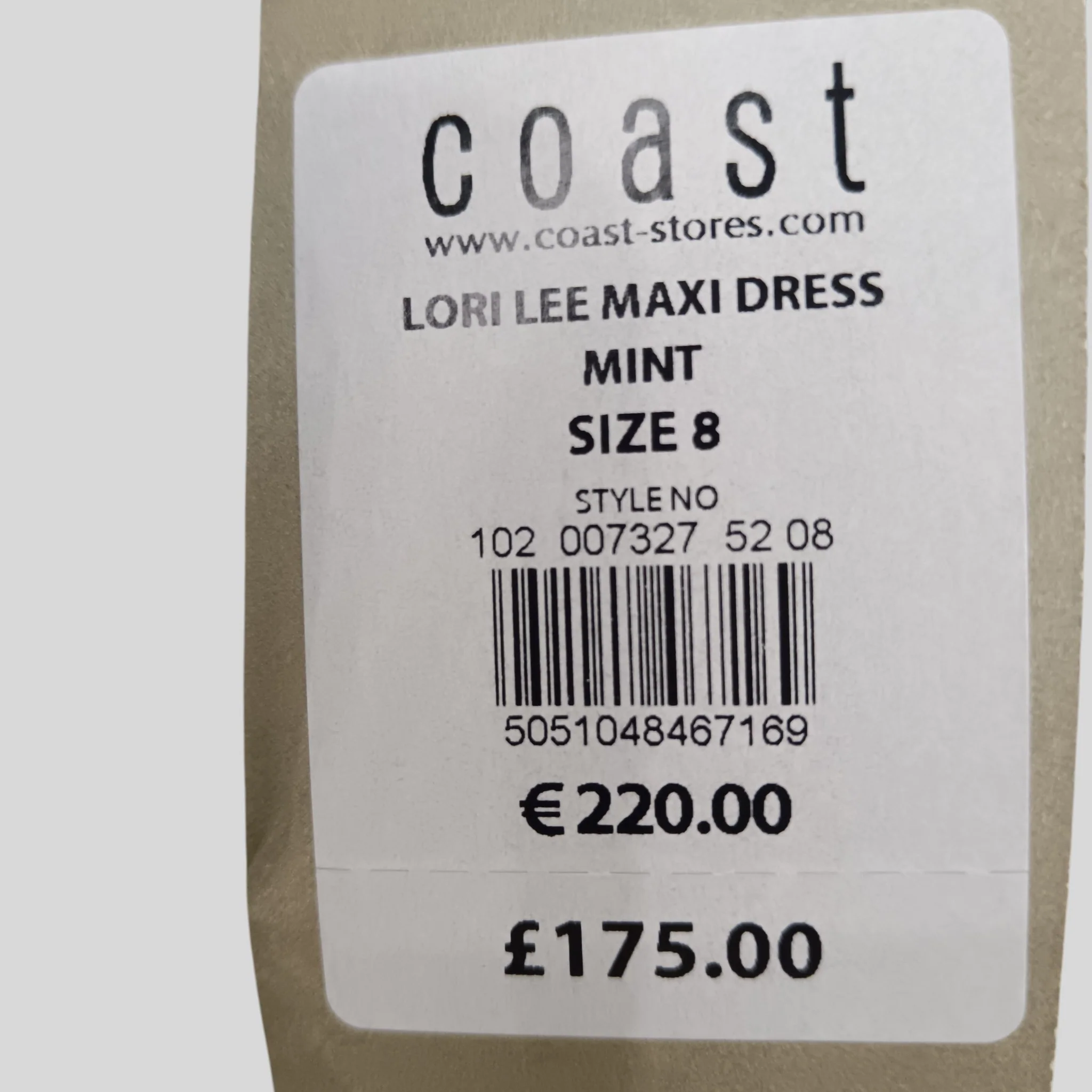 Coast Mint Green Bridesmaid Full Length Dress UK 8  - Tags on - Womenswear | Pre-loved - Image 6