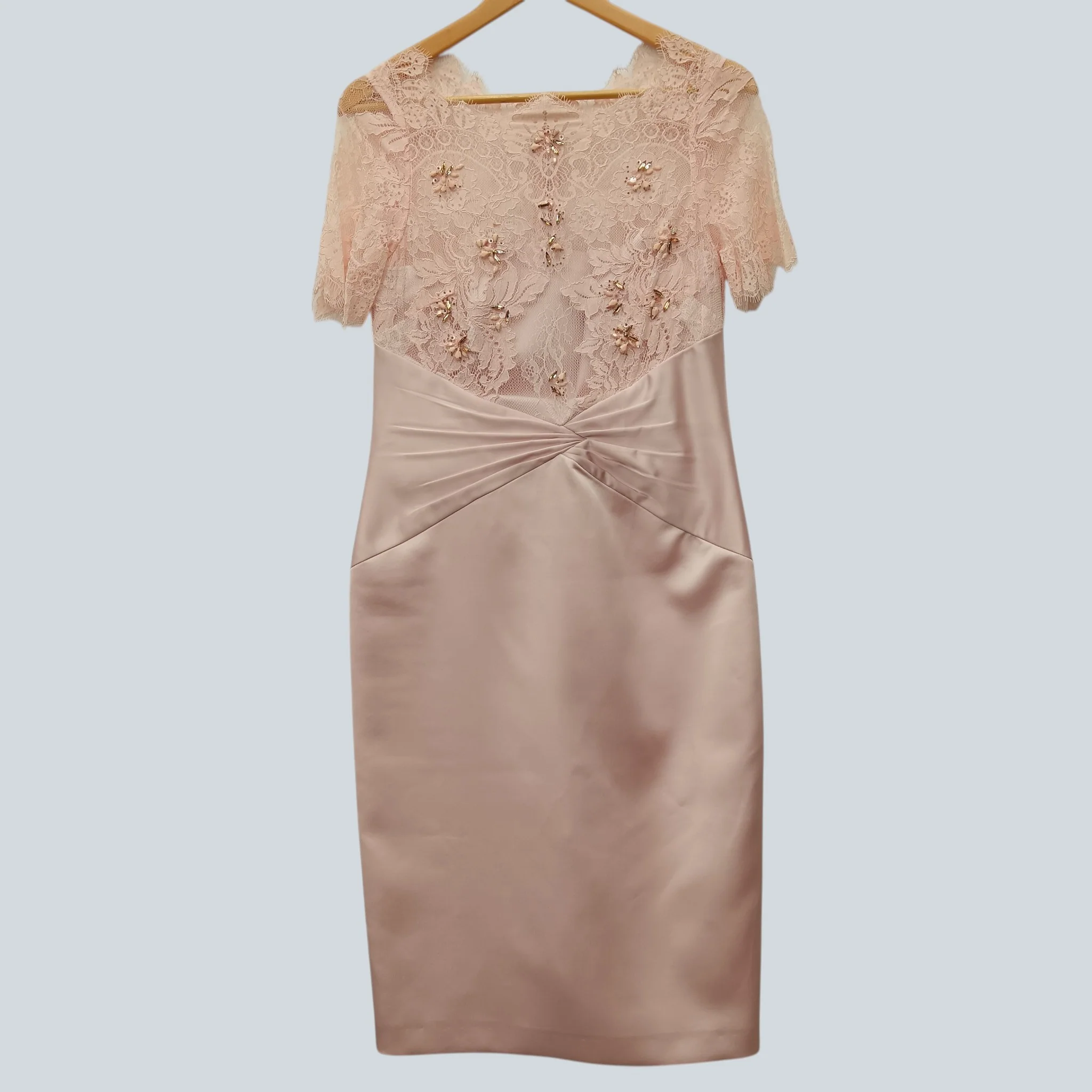 Coast Mother of Bride Outfit In Blush Colour Dress UK 12 With Jacket UK 10 Womenswear | Pre-loved - Image 3