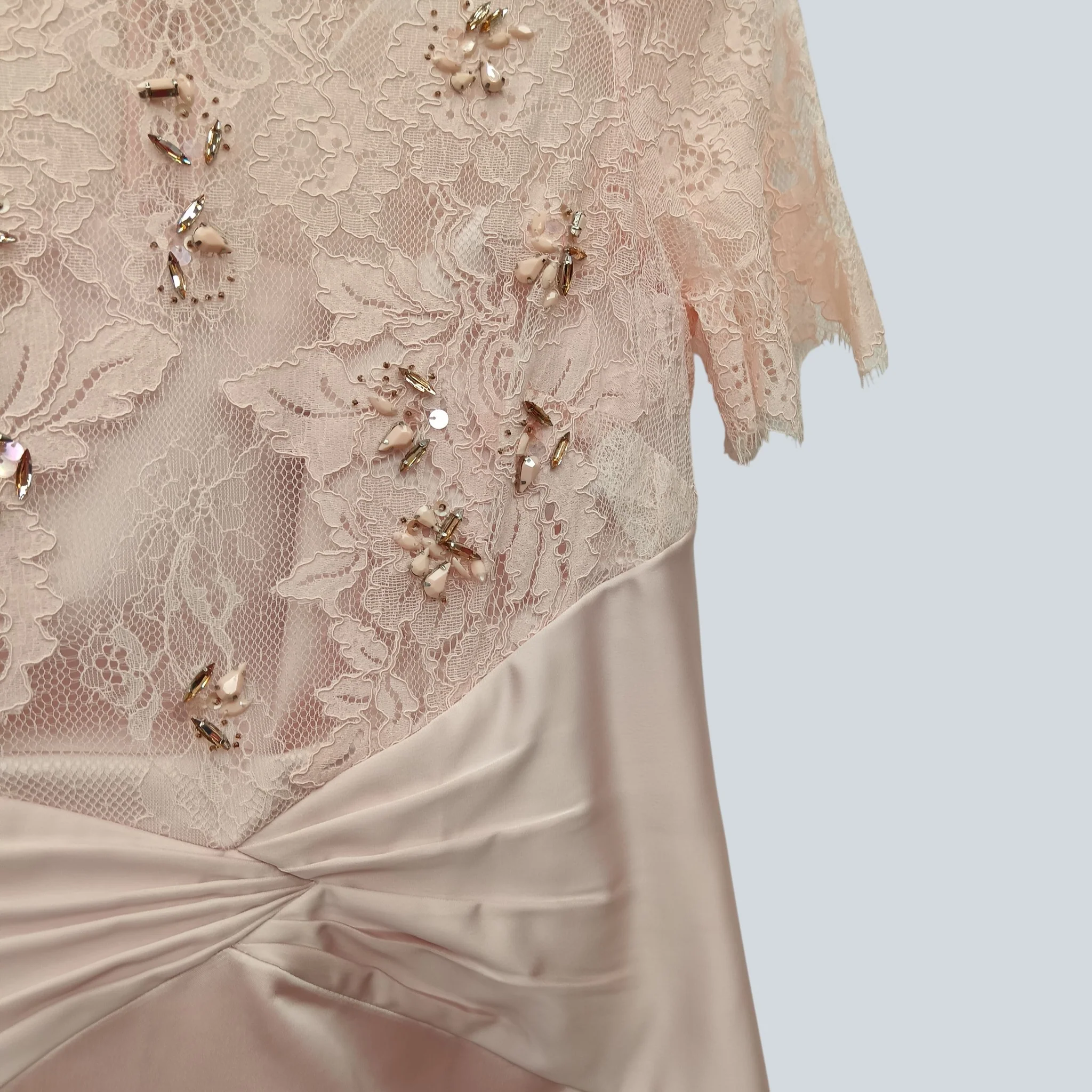 Coast Mother of Bride Outfit In Blush Colour Dress UK 12 With Jacket UK 10 Womenswear | Pre-loved - Image 4