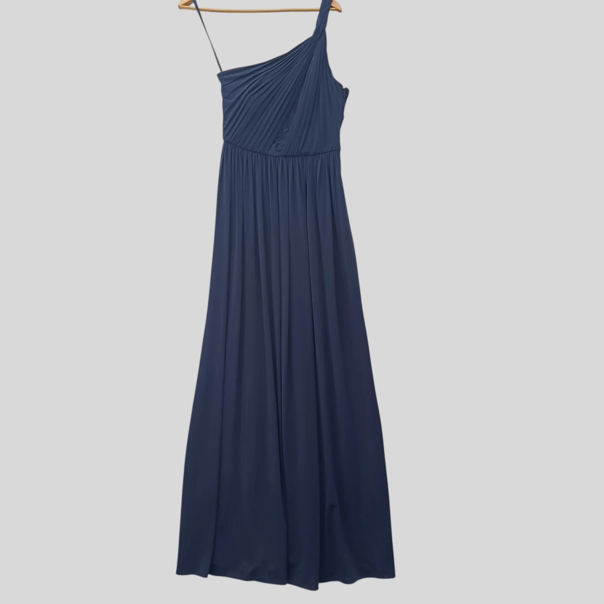 Coast Navy Ladies One Shoulder Long Dress Special Occasion Dress UK 8 Womenswear | Pre-loved