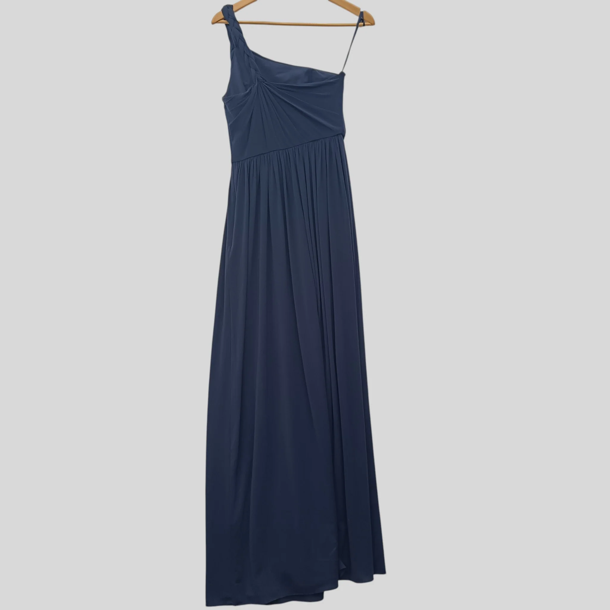 Coast Navy Ladies One Shoulder Long Dress Special Occasion Dress UK 8 Womenswear | Pre-loved - Image 2
