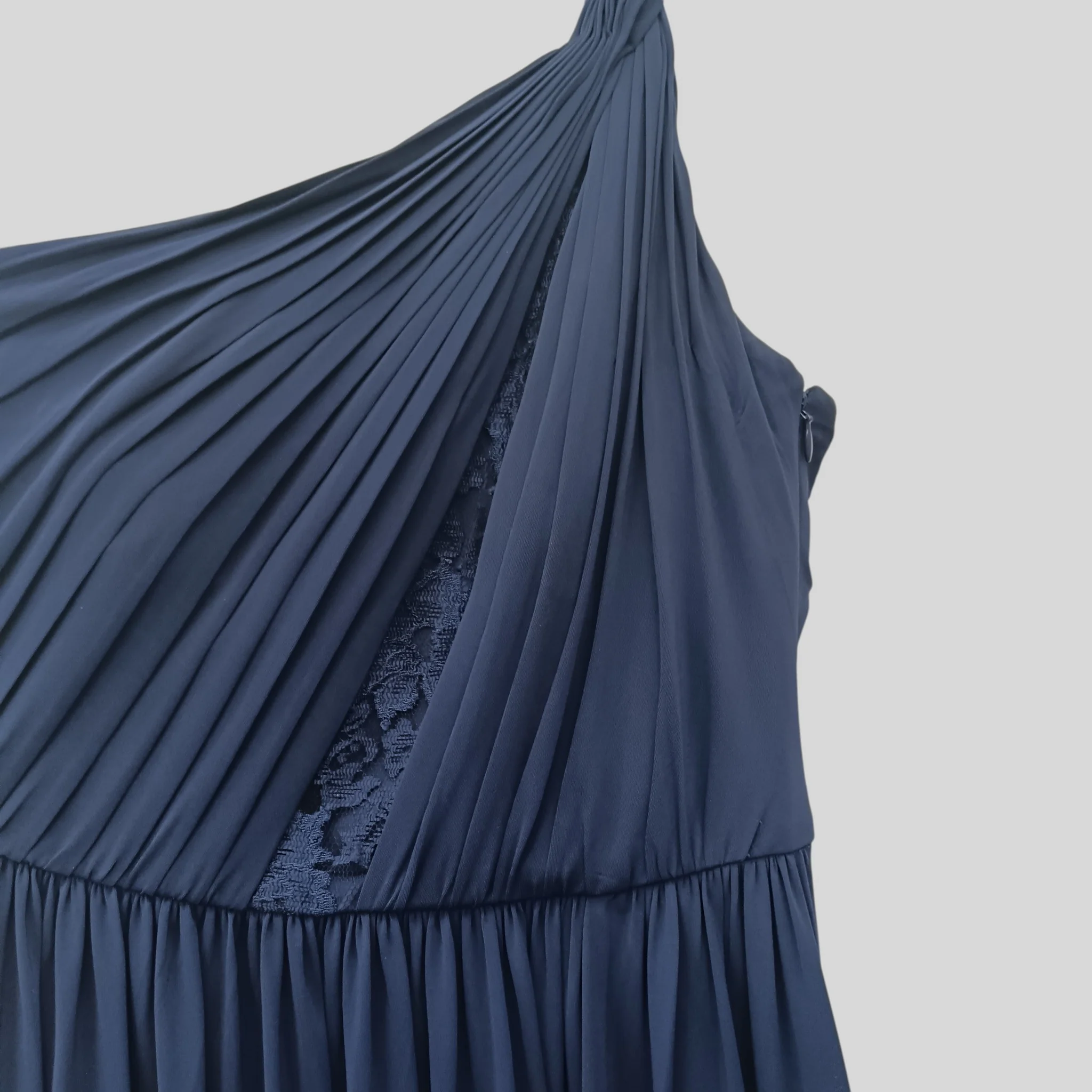 Coast Navy Ladies One Shoulder Long Dress Special Occasion Dress UK 8 Womenswear | Pre-loved - Image 5
