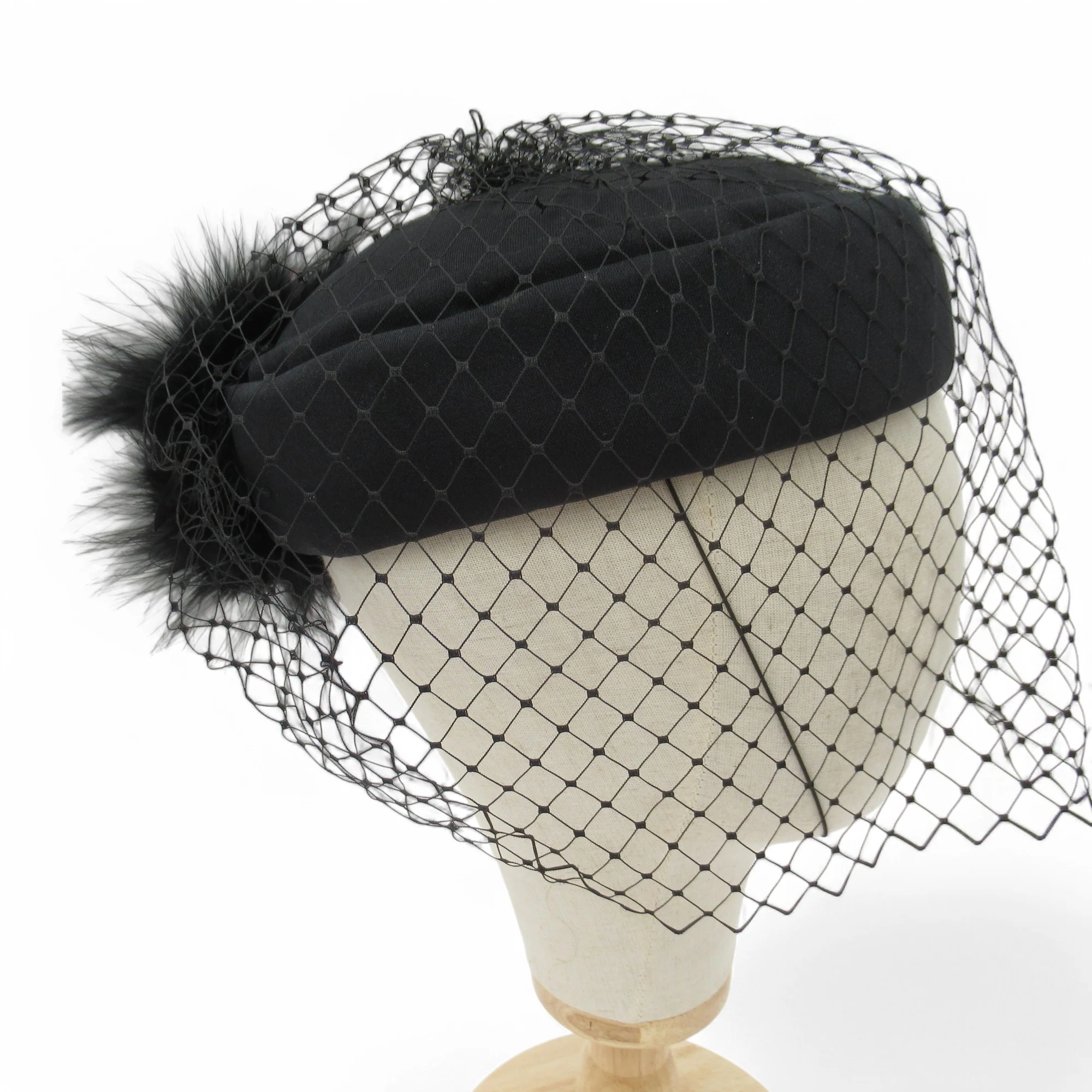Connor Mother Of Bride Vintage Hat Black Womenswear | Pre-loved - Image 3