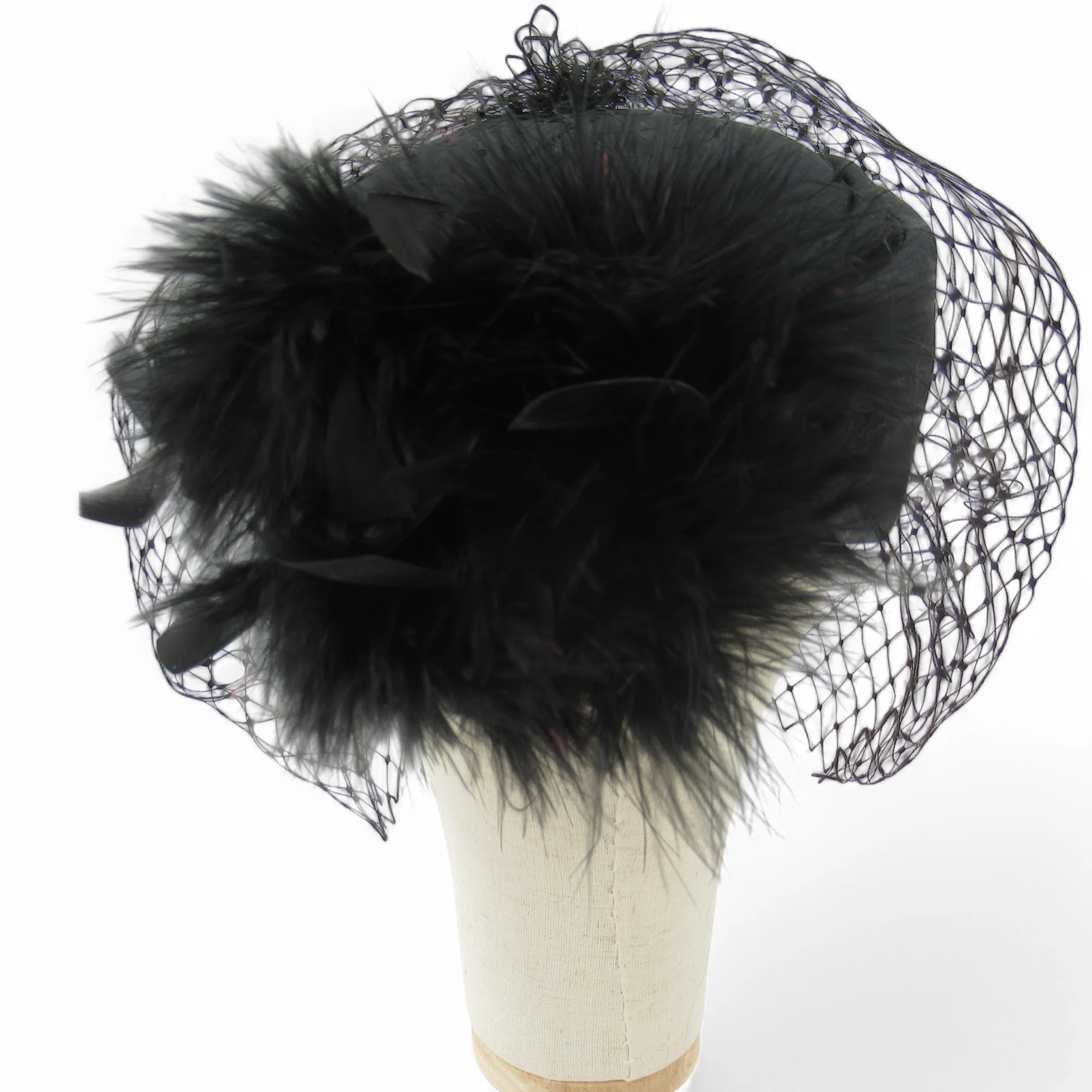Connor Mother Of Bride Vintage Hat Black Womenswear | Pre-loved - Image 5
