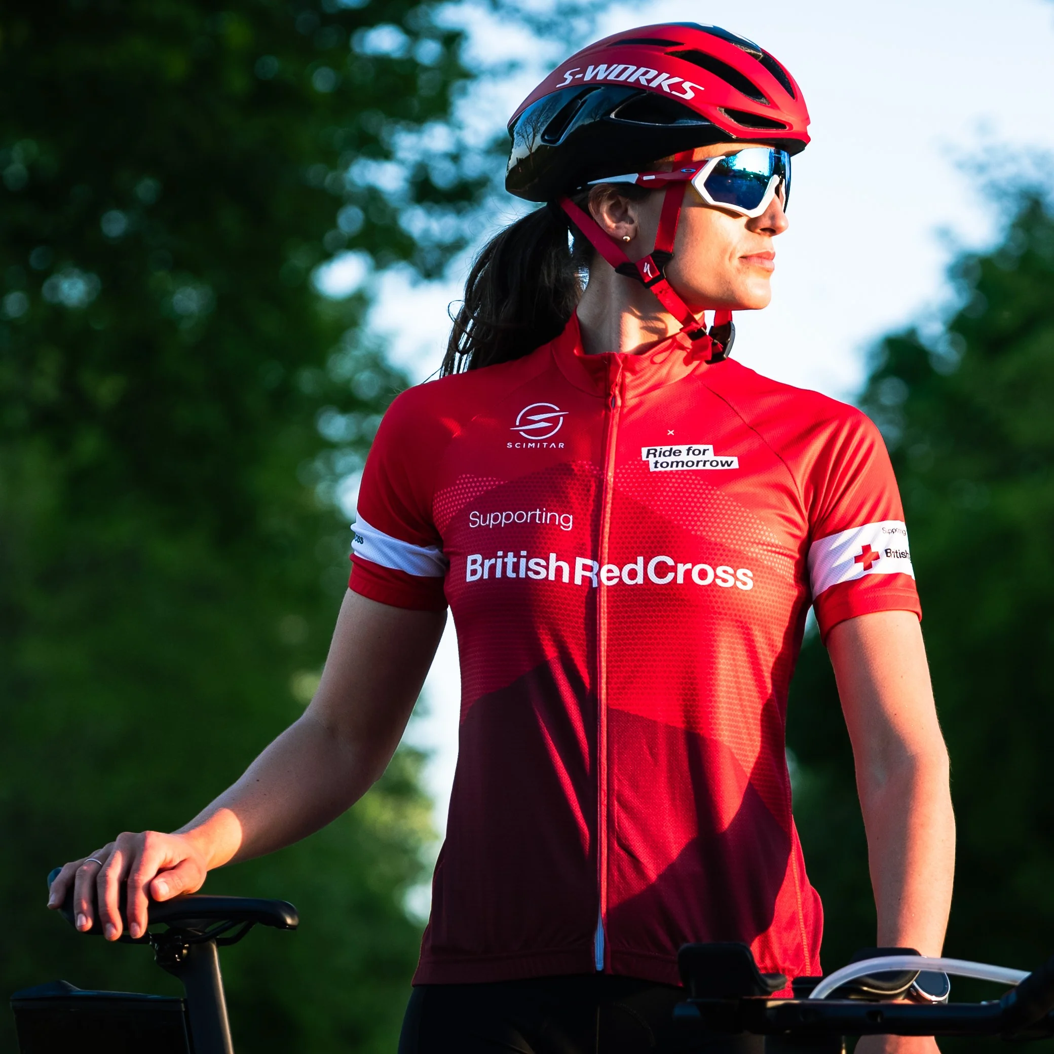 Ride for tomorrow recycled cycling jersey - women's fit - Image 3