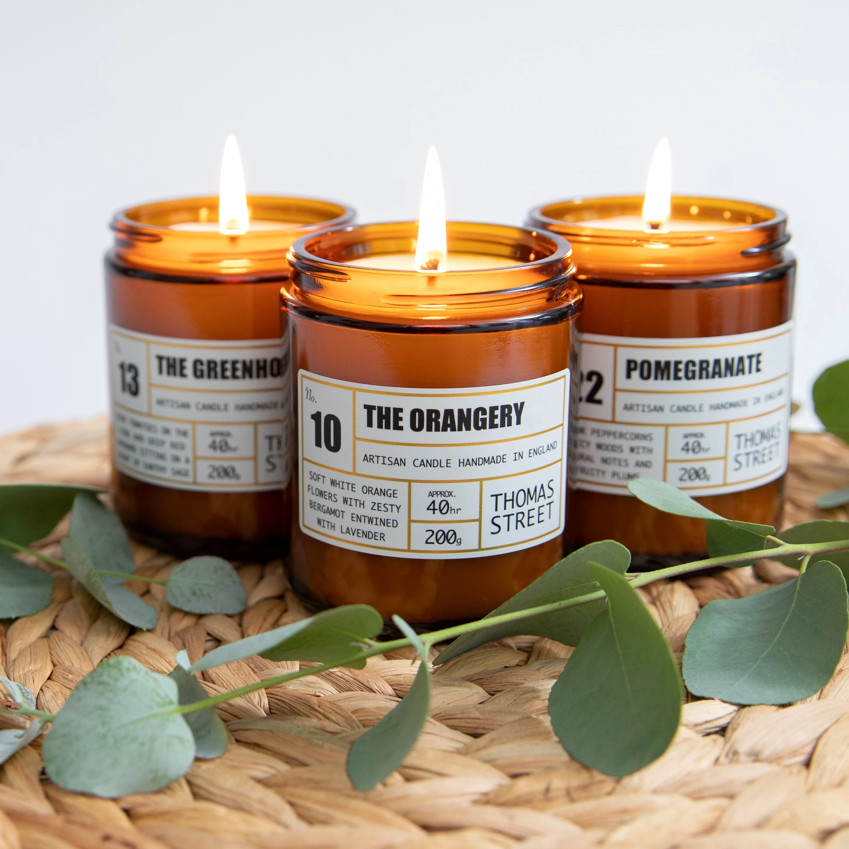 Thomas Street Pomegranate Soy Wax Scented Candle - Image 4