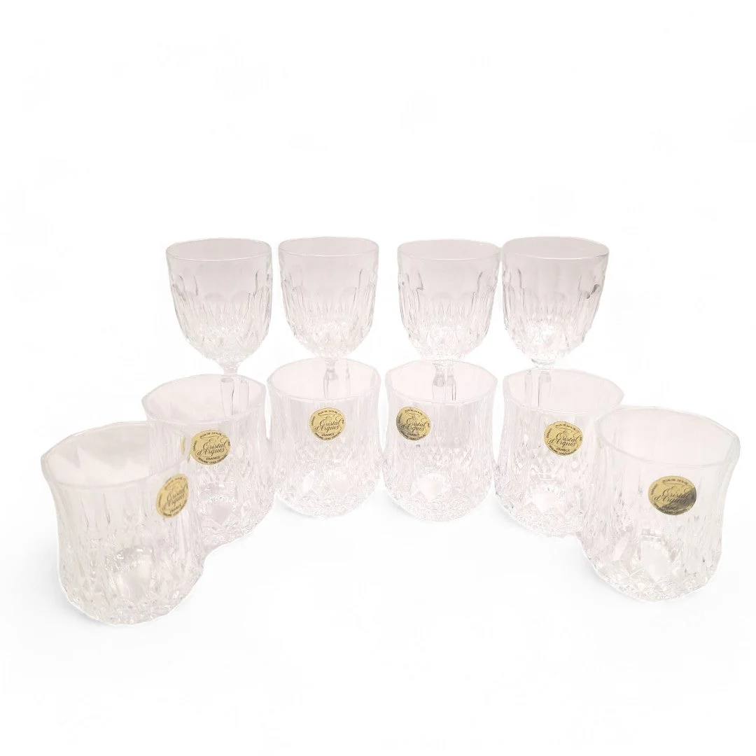 Cristal d'Arques Decanter Tray 10 Glasses Lead | Preloved - Image 2
