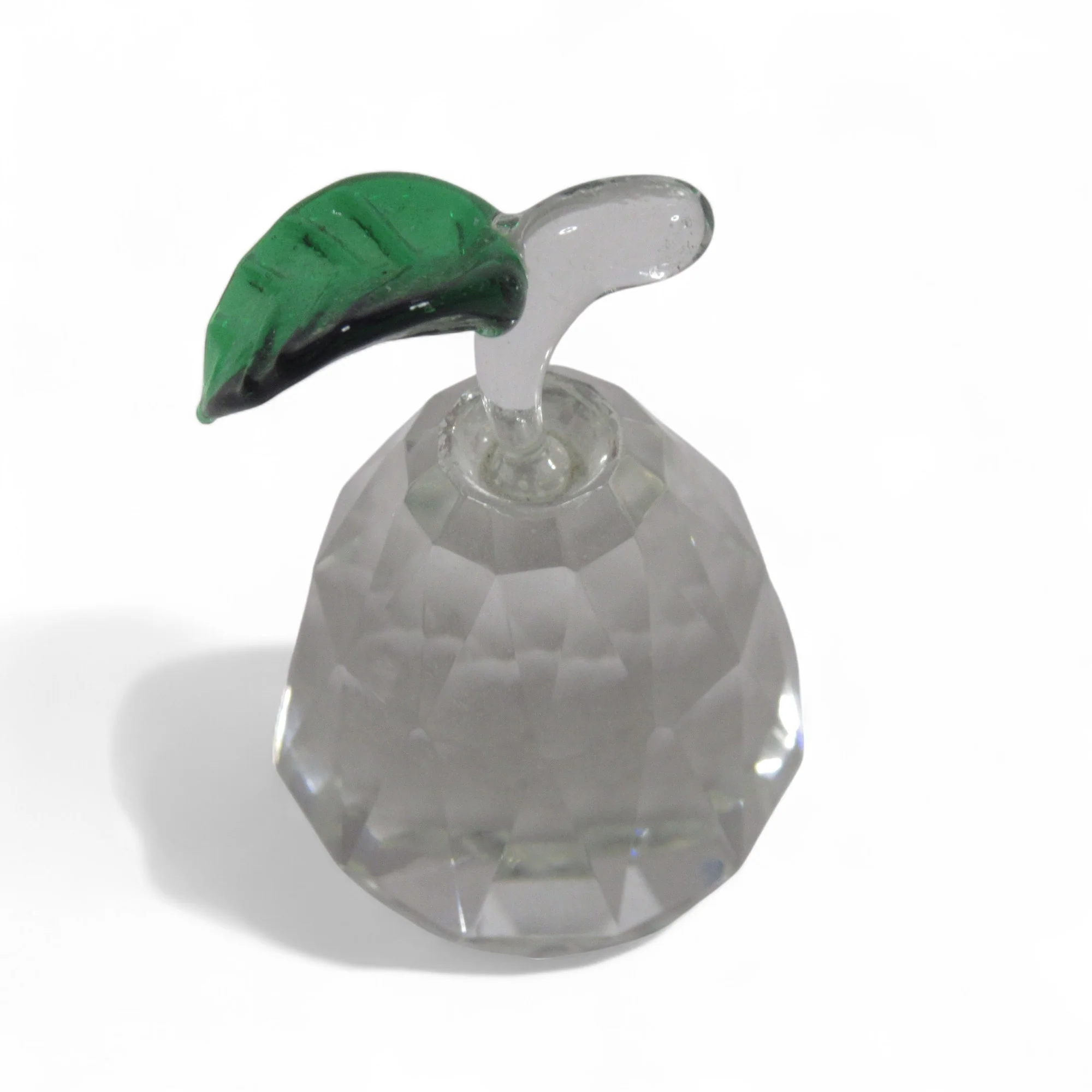 Cut Glass Pear Ornament 6cm Unbranded Decorative | Pre-Loved - Image 5