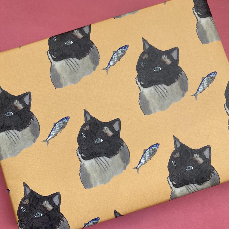 Cat Fish Wrapping Paper | Kat Draws It - Image 2