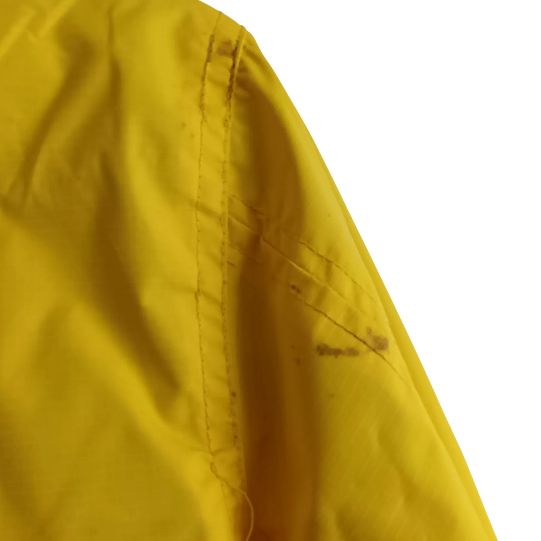 D L Series Bright Yellow Bomber Jacket For Men UK Medium-  Menswear | Pre-loved - Image 4