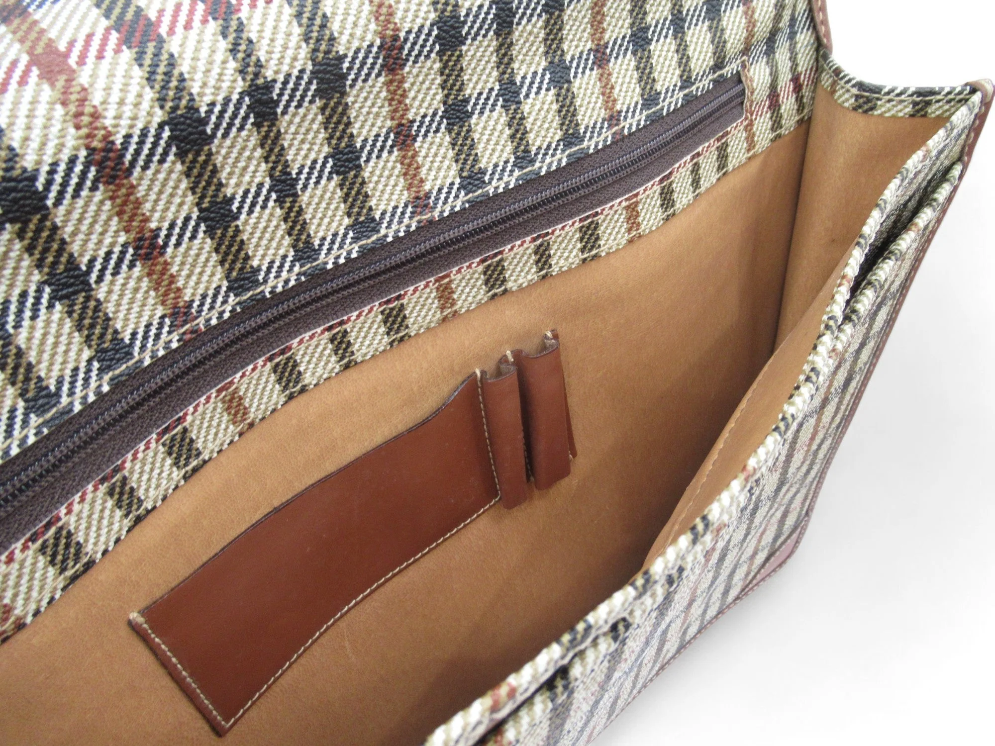 Daks Signature Satchel Bag Buckle Document Menswear | Preloved - Image 4