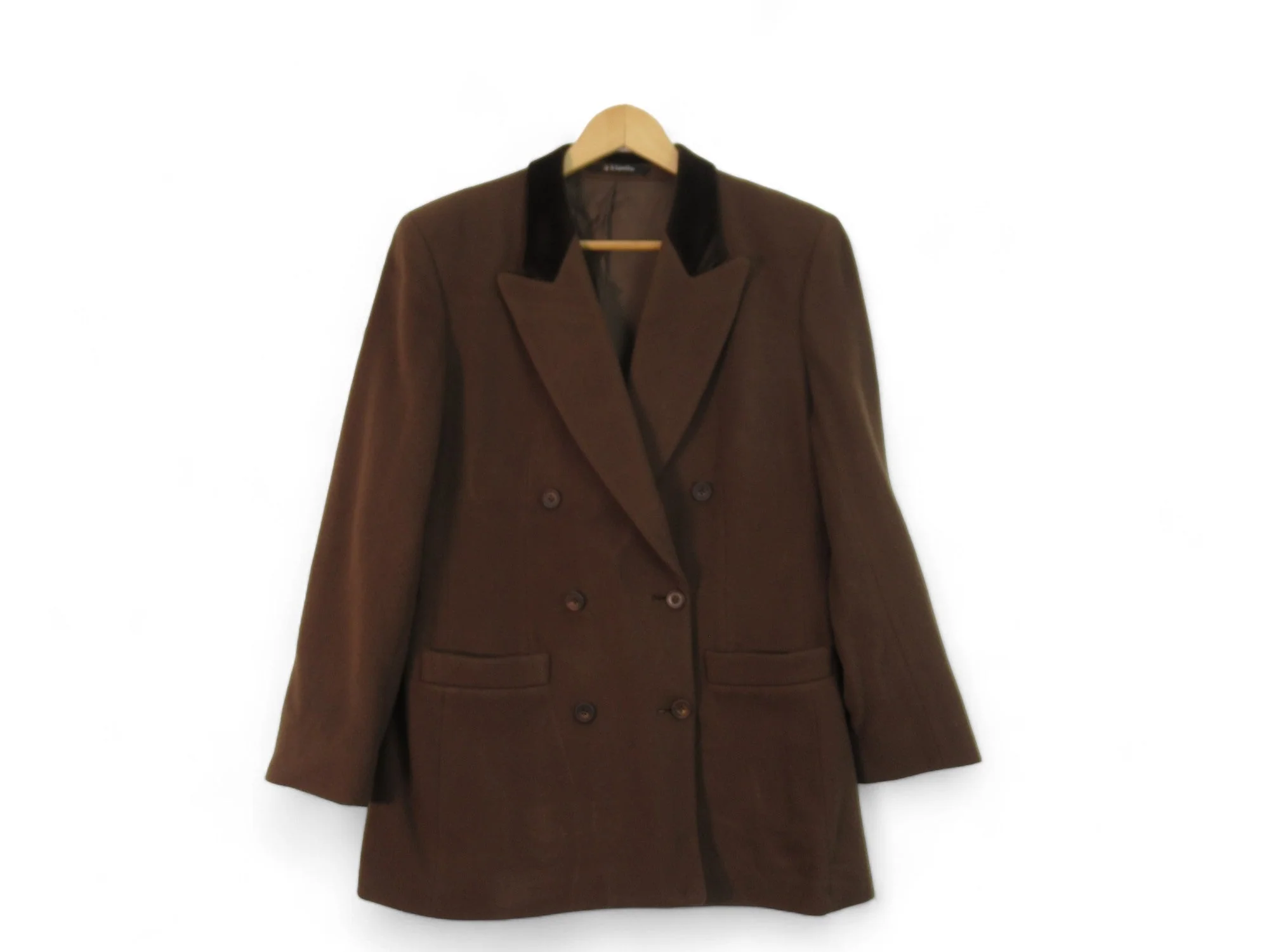 Daks Signature UK 10 Brown Blazer Wool Cashmere Womenswear | Preloved