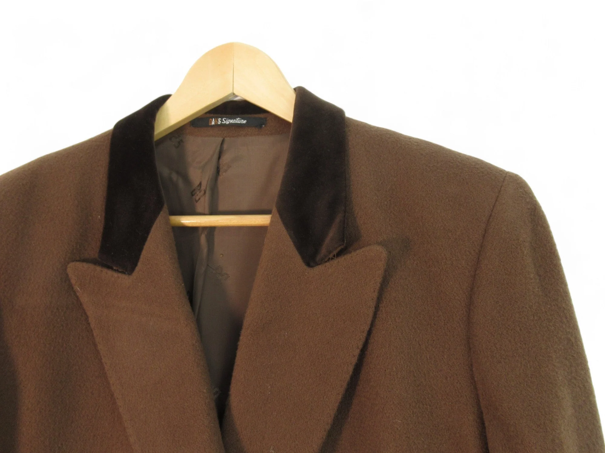 Daks Signature UK 10 Brown Blazer Wool Cashmere Womenswear | Preloved - Image 2