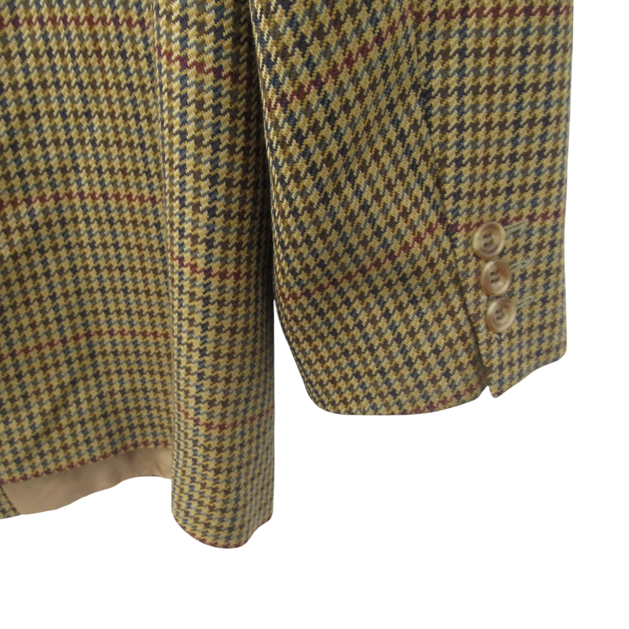 Daks Vintage Tweed Blazer 42 Brown Check Menswear | Pre-loved - Image 5