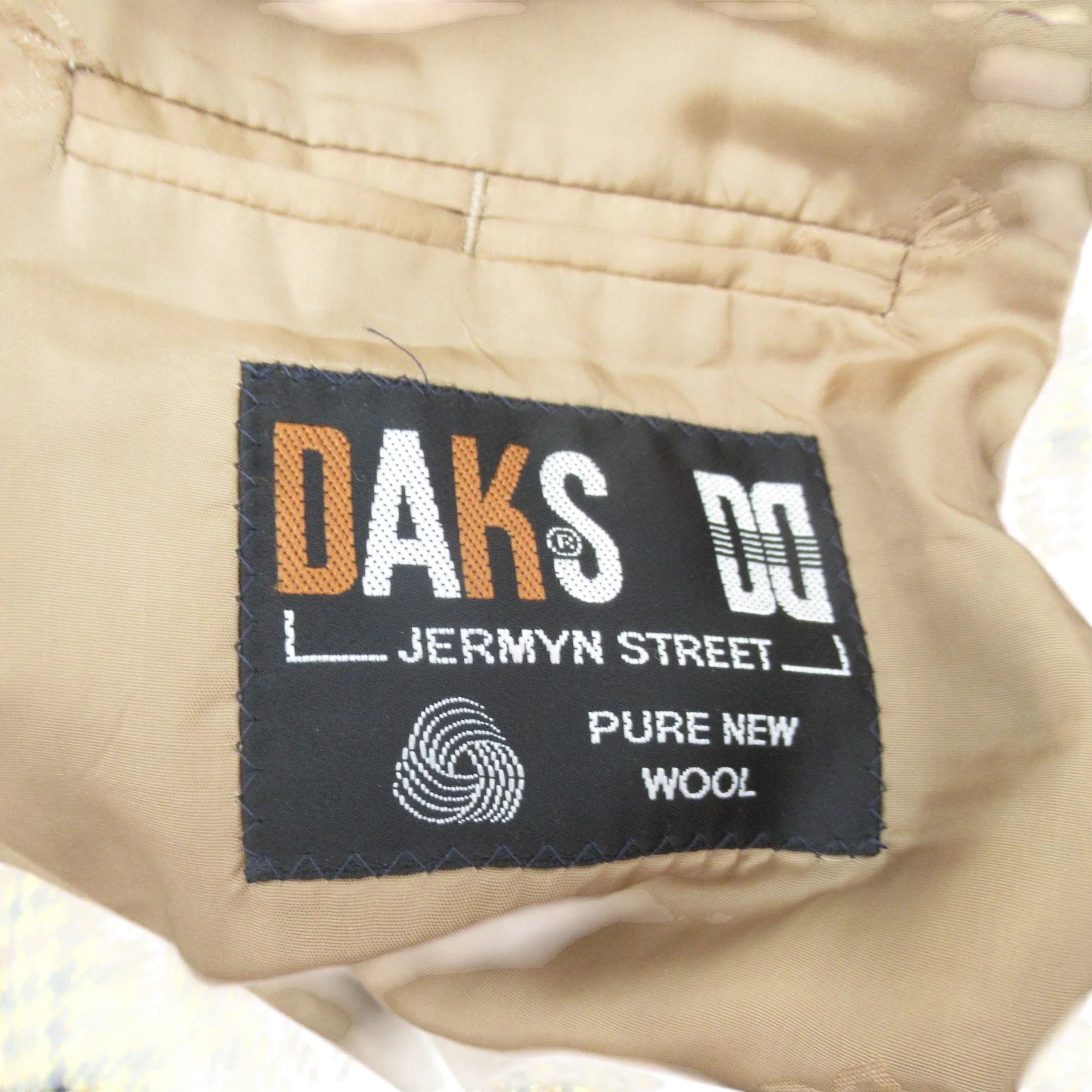 Daks Vintage Tweed Blazer 42 Brown Check Menswear | Pre-loved - Image 6