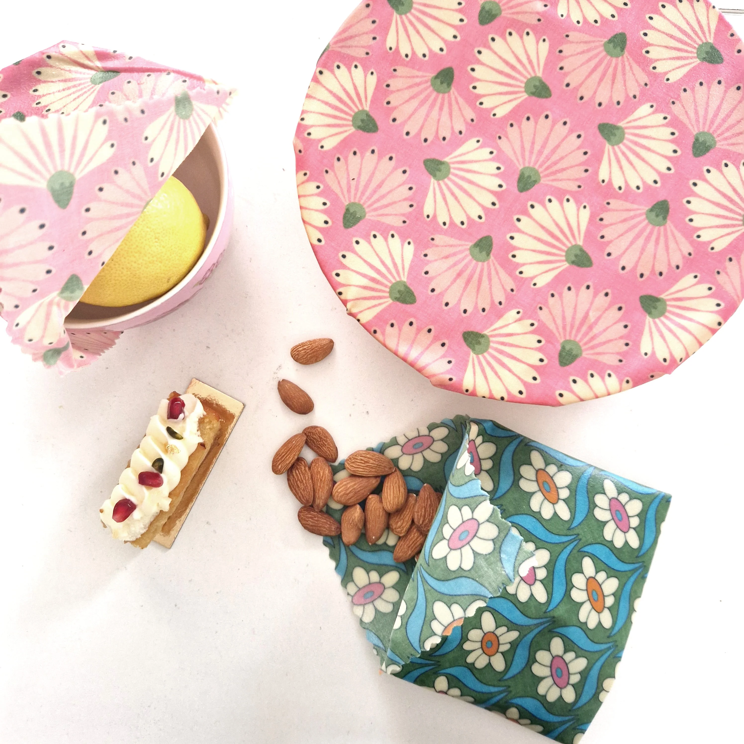 Dandelion | Set of 3 Beeswax Food Wraps | Honey Bee Good - Image 2