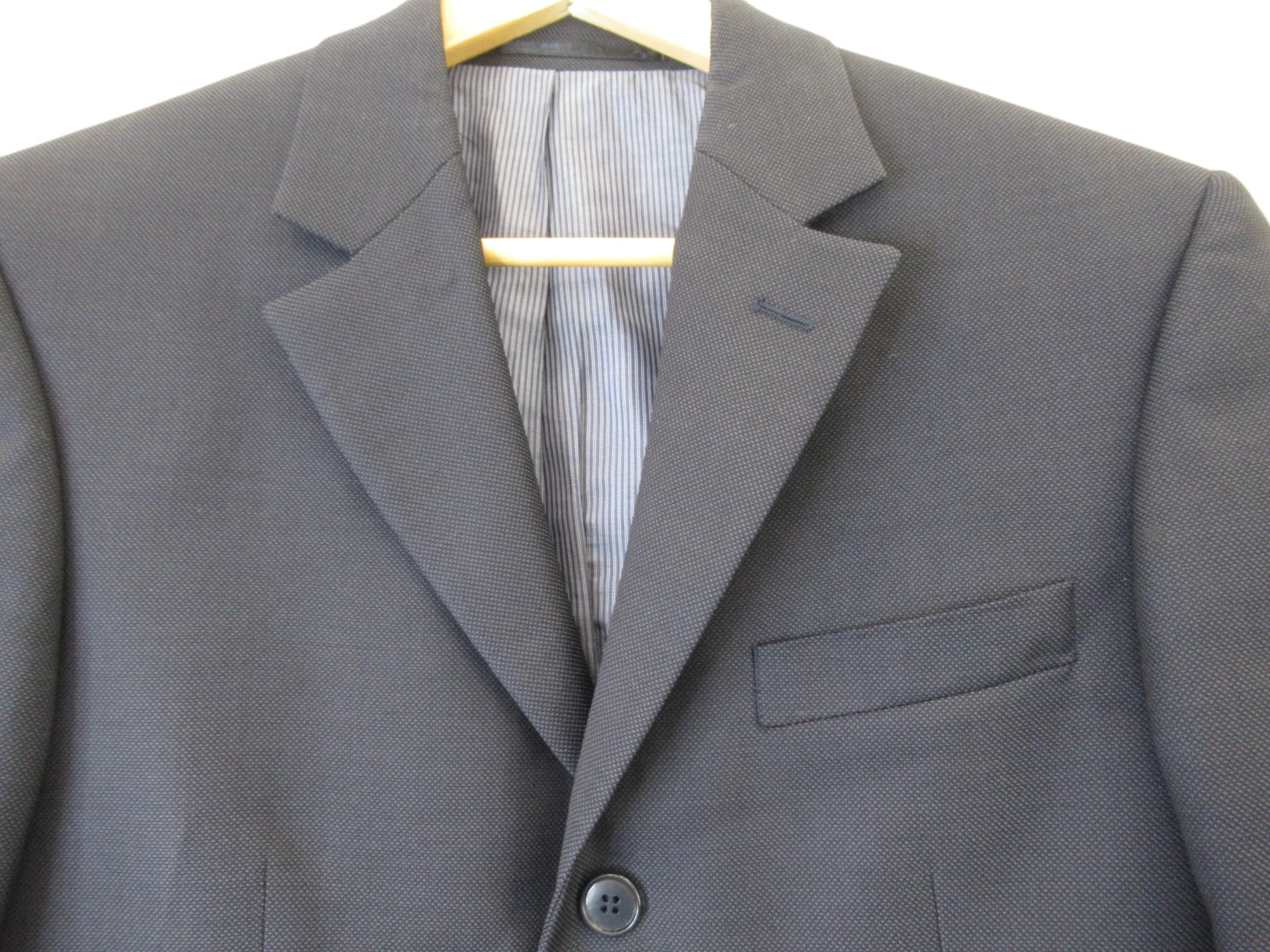 Daniel Hechter 36" Short Navy Blue Blazer Menswear | Preloved - Image 2