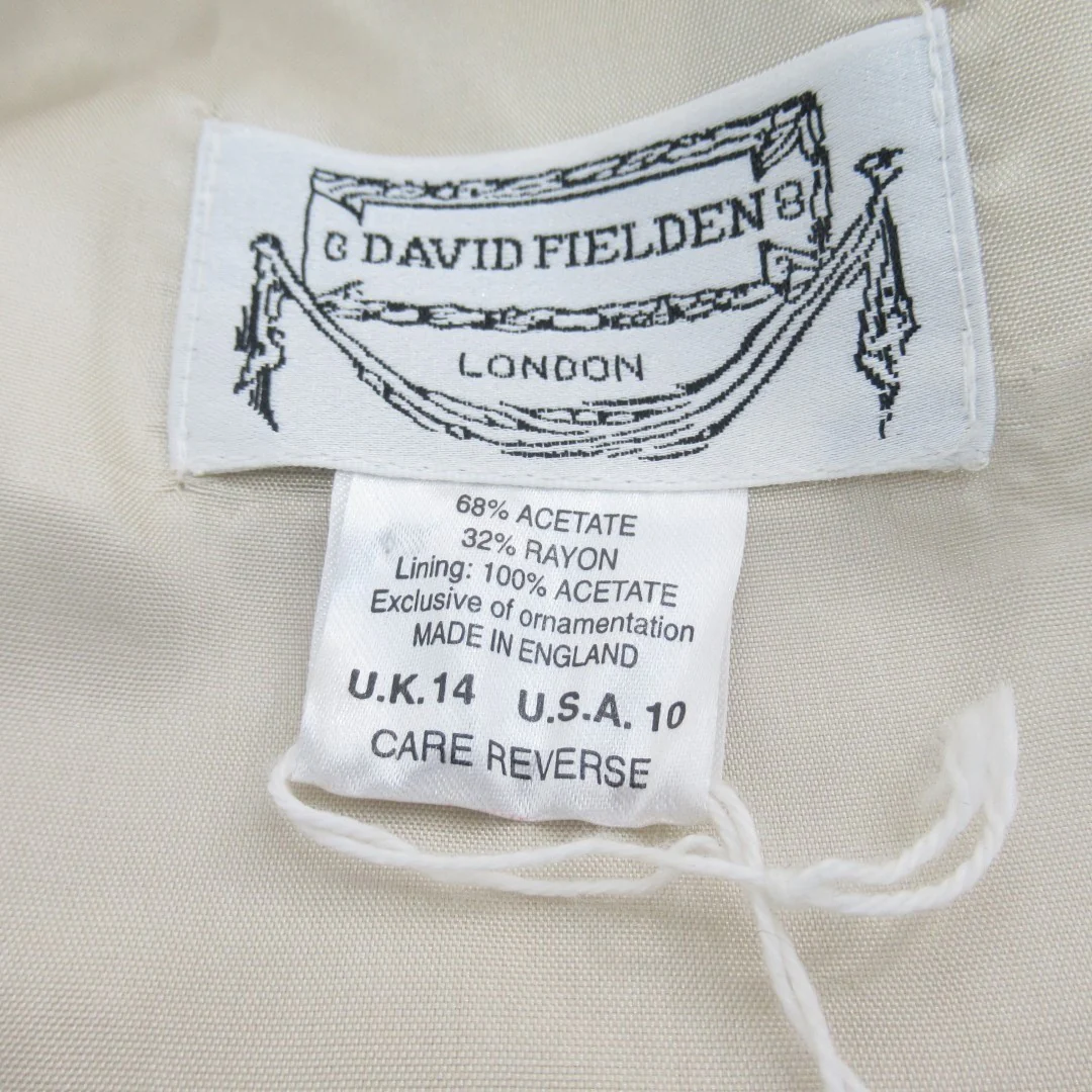 David Fielden Bridesmaid Dress Brown UK 14 Womenswear | Pre-loved - Image 7