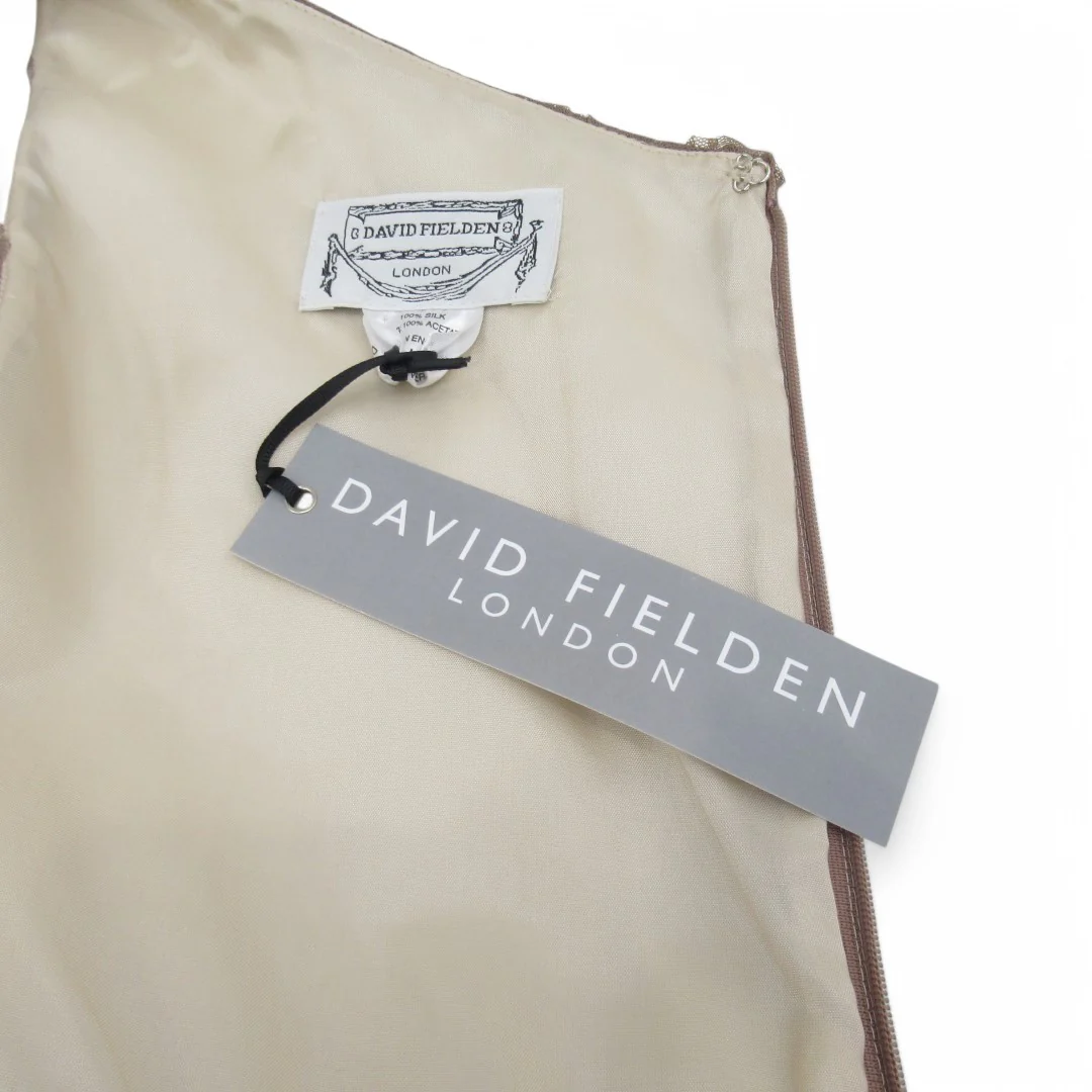 David Fielden Bridesmaid Dress Brown UK 16 Womenswear | Pre-loved - Image 6