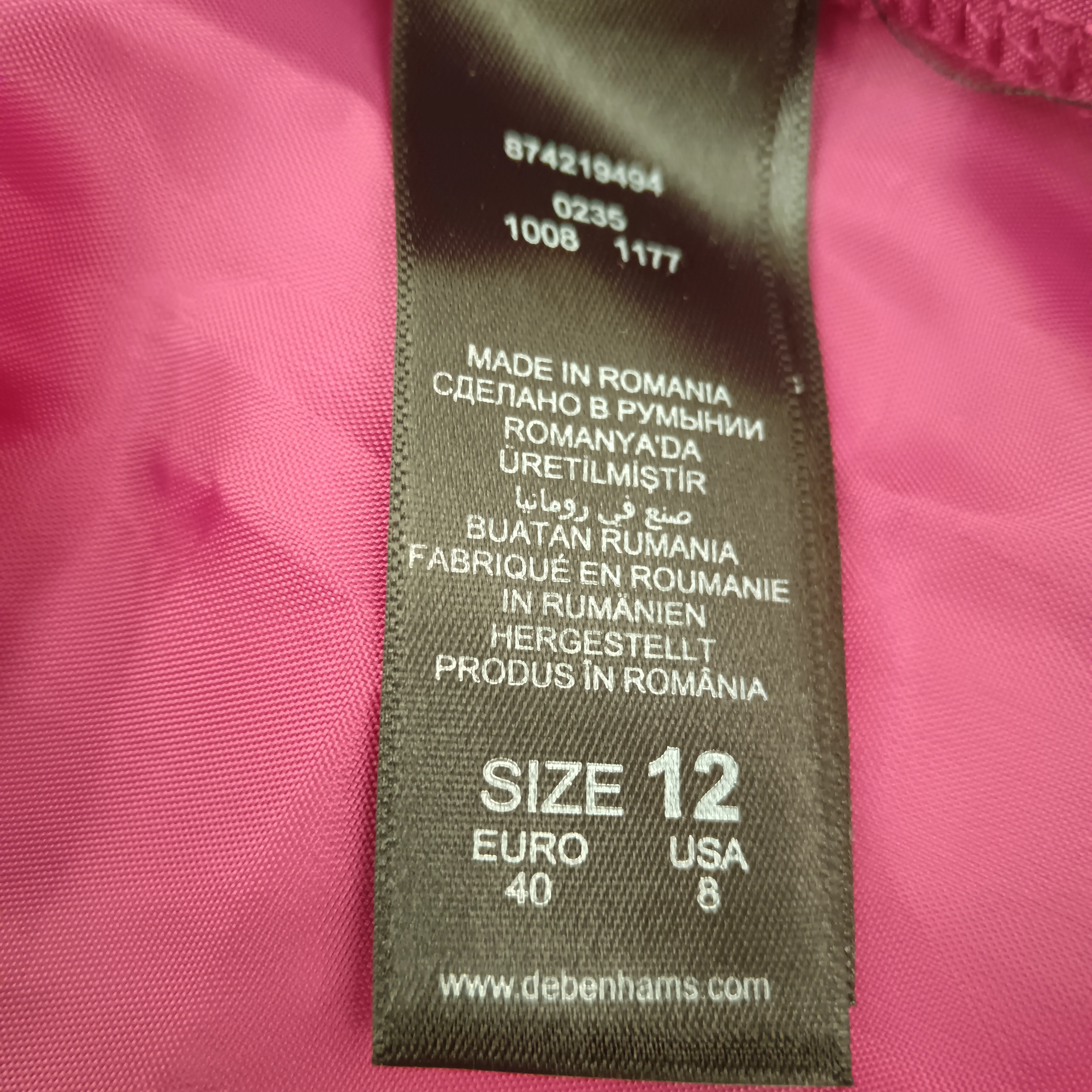 Debut Poppy Bandeau Long Strappy Bridesmaid Dress Bright Pink UK12- Tags On - Womenswear | Pre-loved - Image 6