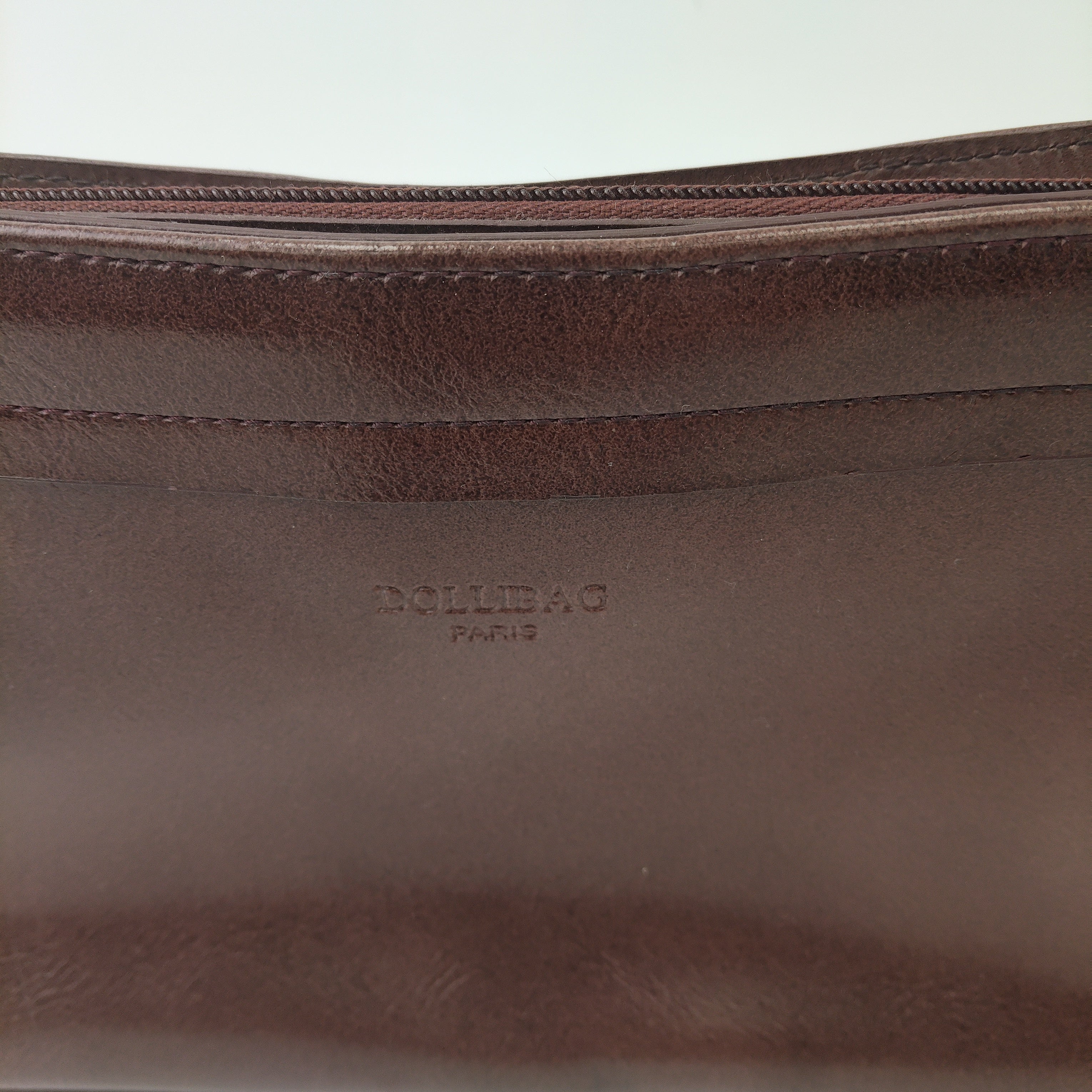 Dollibag Paris Vintage Handbag Brown Small PVC Womenswear | Pre-loved - Image 2