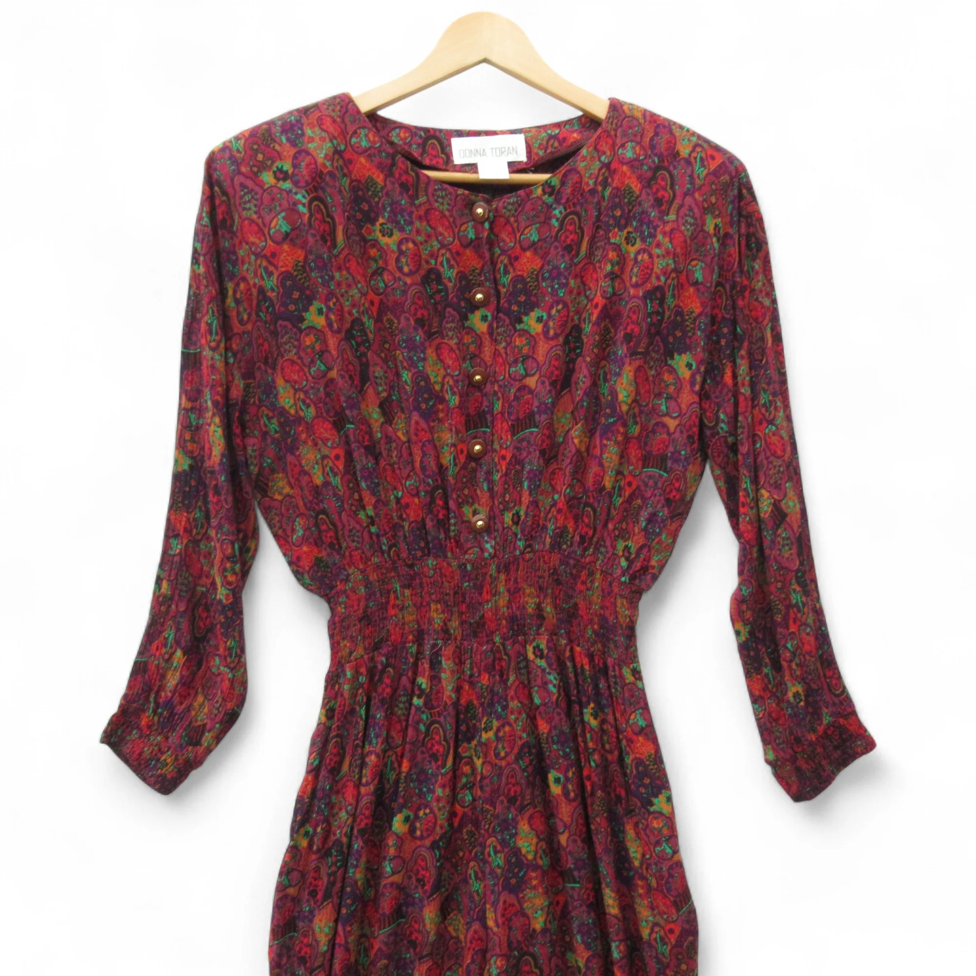 Donna Toran Vintage Jumpsuit Multicoloured UK 14 Womenswear | Pre-loved - Image 3