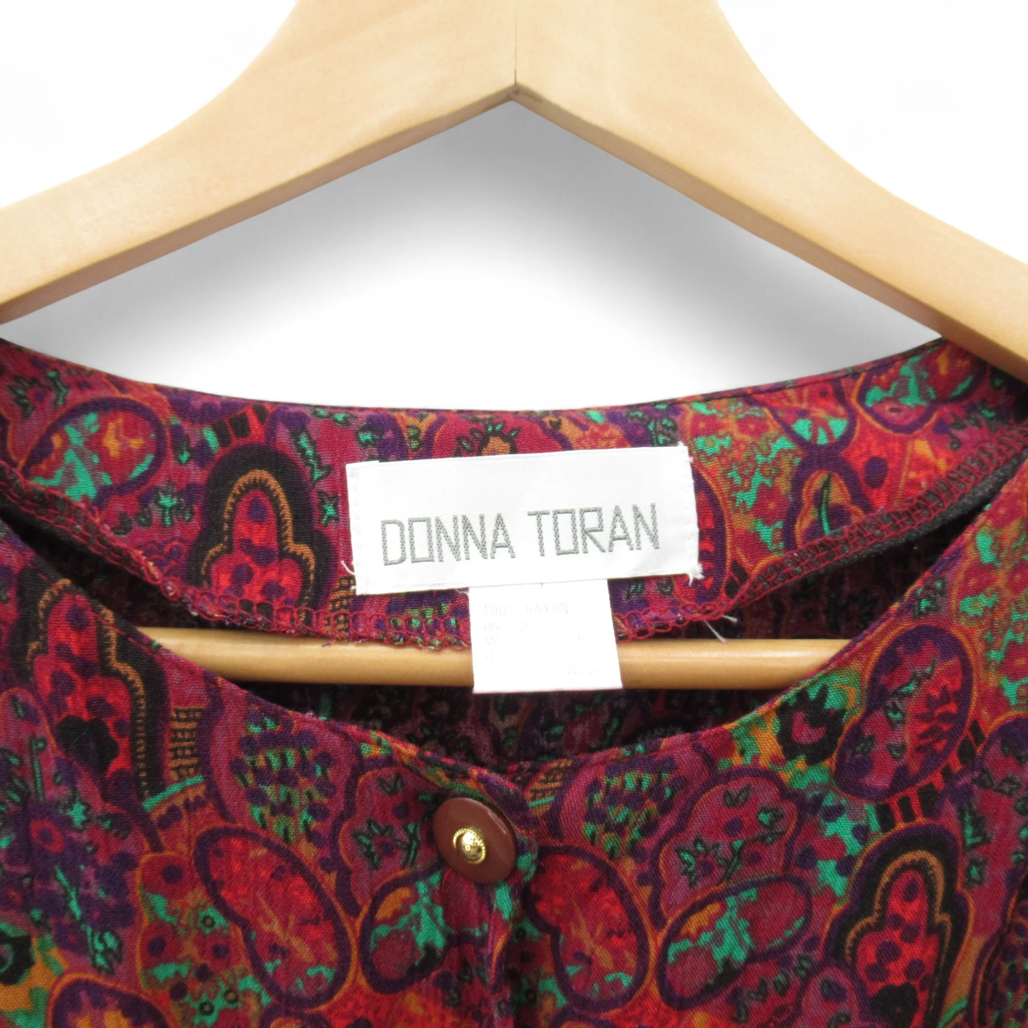 Donna Toran Vintage Jumpsuit Multicoloured UK 14 Womenswear | Pre-loved - Image 5