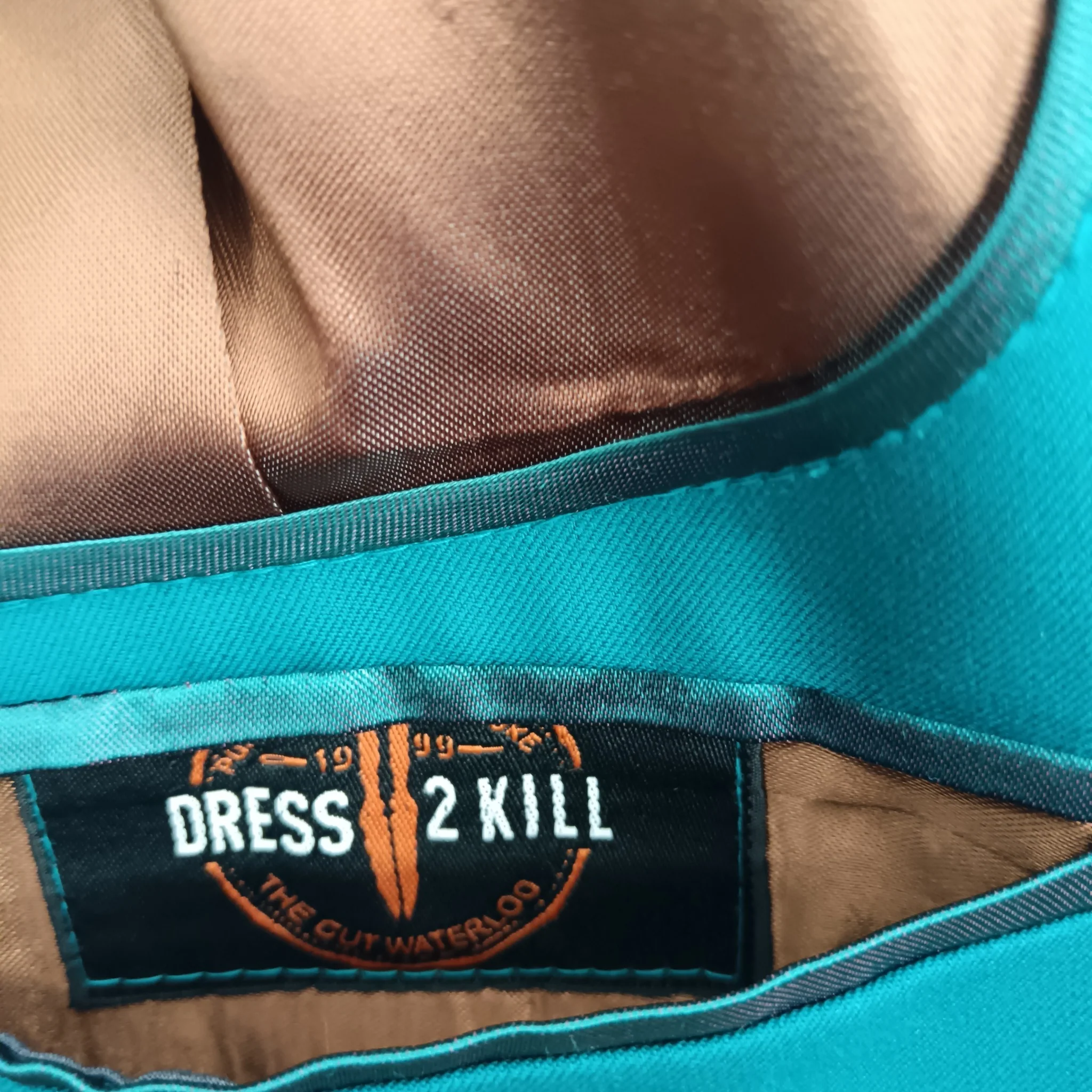 Dress 2 Kill Ladies Tailored Trousers Suit  Dark Turquoise  Jacket UK 8-10 Trousers UK 12-14  Womenswear | Preloved - Image 3