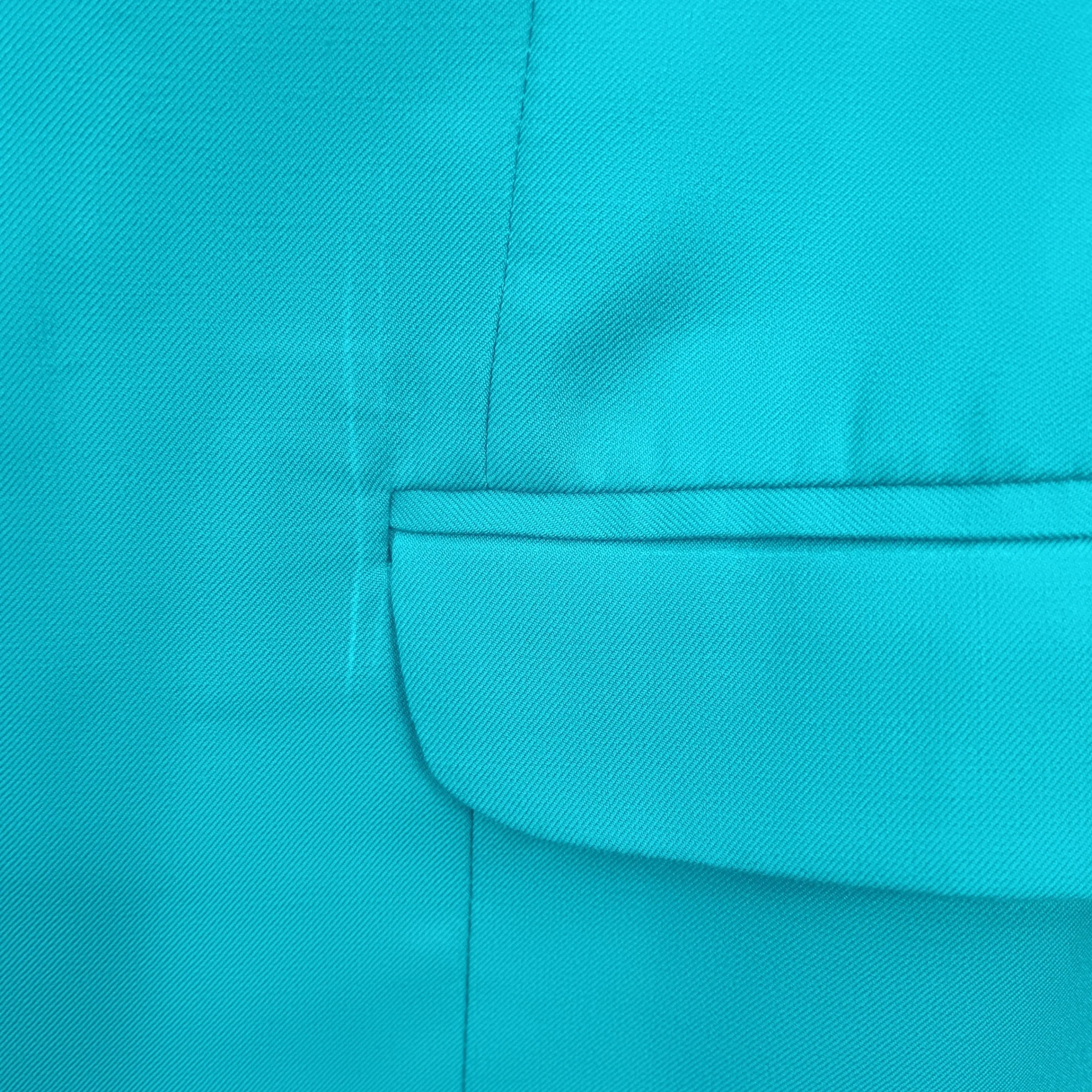 Dress 2 Kill Ladies Tailored Trousers Suit  Dark Turquoise  Jacket UK 8-10 Trousers UK 12-14  Womenswear | Preloved - Image 6