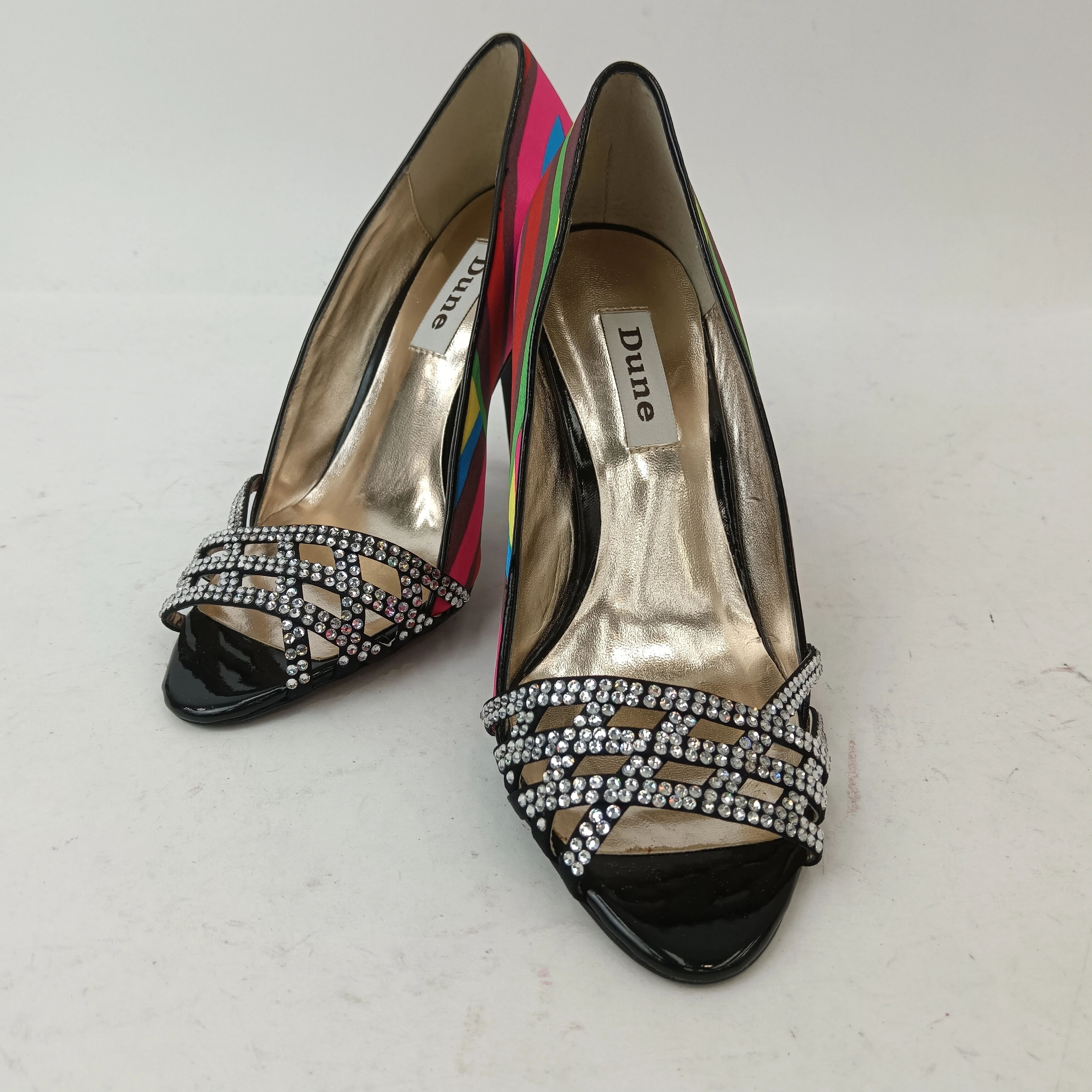 Dune Satin Multicoloured Women's Heels UK 3.5 Womenswear | Pre-loved